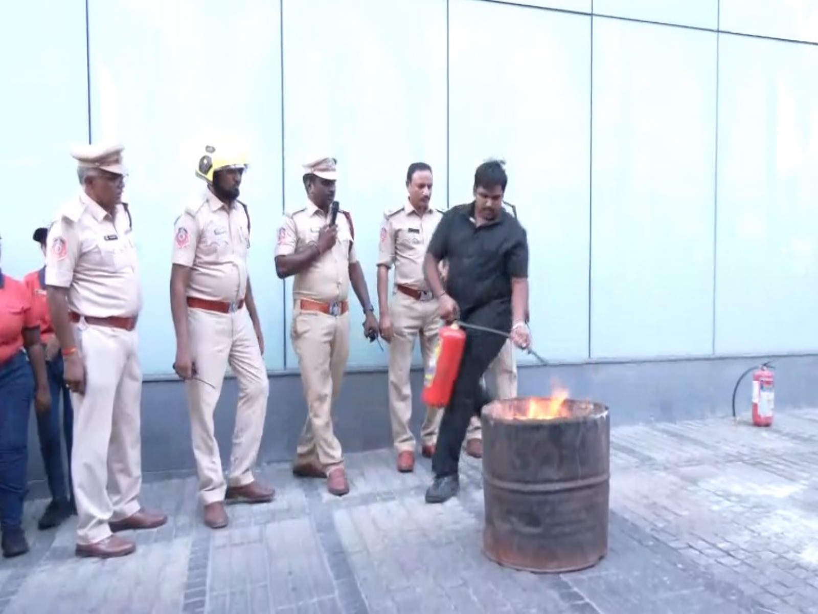 Fire safety awareness drive held in Andhra Pradesh (Photo/ANI)