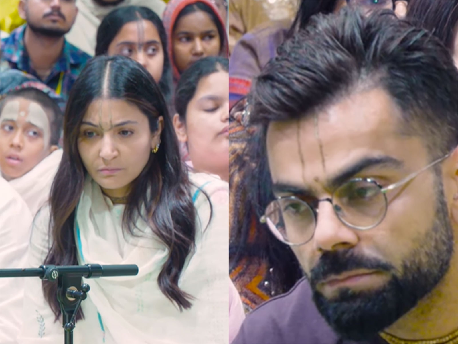 Anushka Sharma, Virat Kohli (Photo/YouTube/@BhajanMarg)