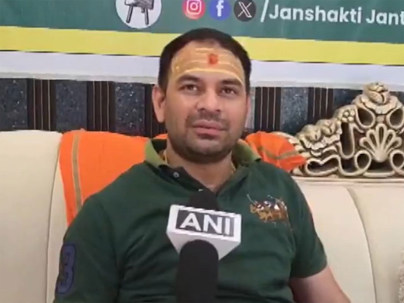 Janshakti Janta Dal Founder Tej Pratap Yadav (Photo/ANI)