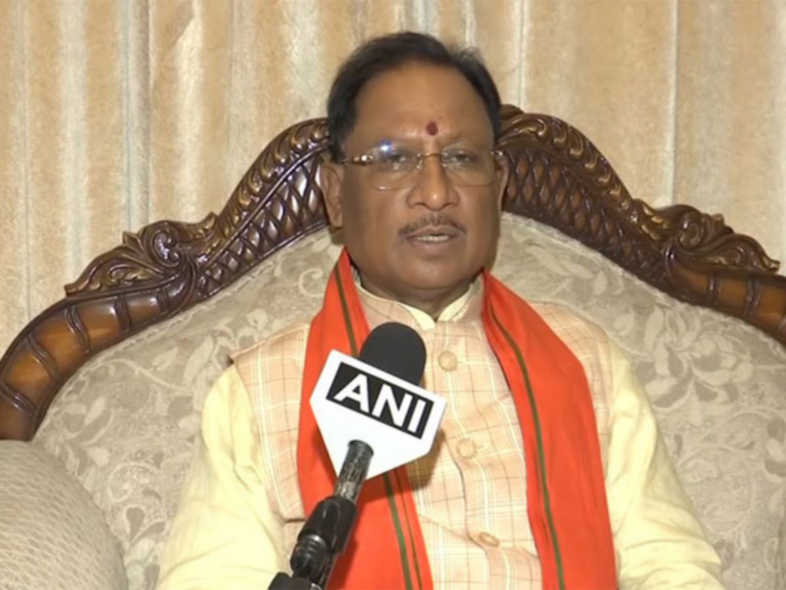 The Chief Minister of Chhattisgarh, Vishnu Deo Sai (Photo/ANI)