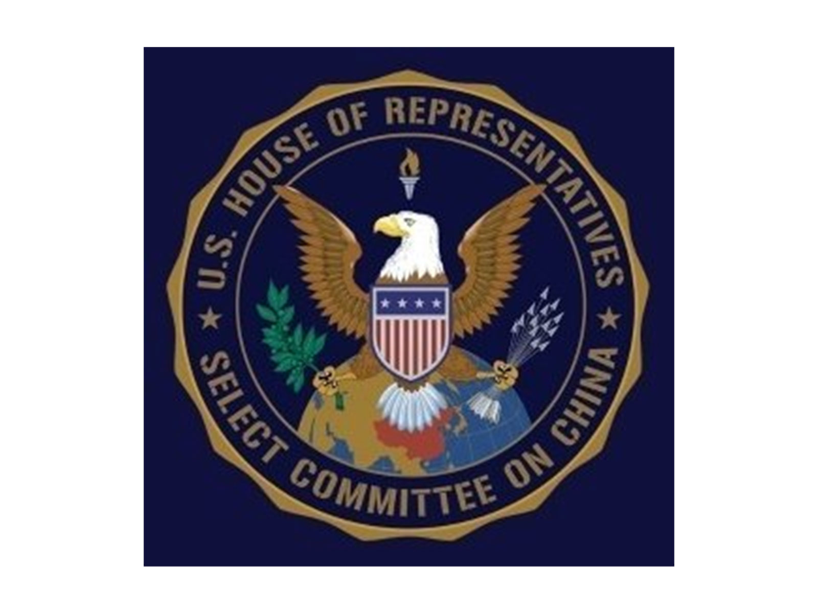 Seal of the US House of Representatives Select Committee (Photo: X/@ChinaSelect)