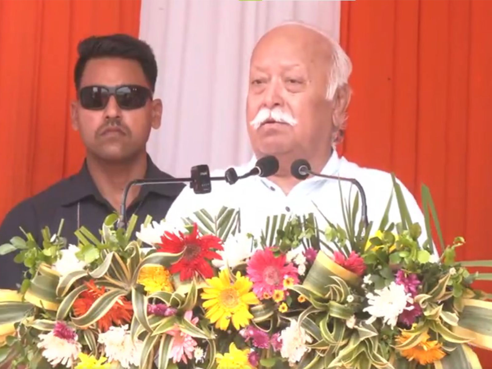 Rashtriya Swayamsevak Sangh (RSS) chief Mohan Bhagwat (Photo/ANI)