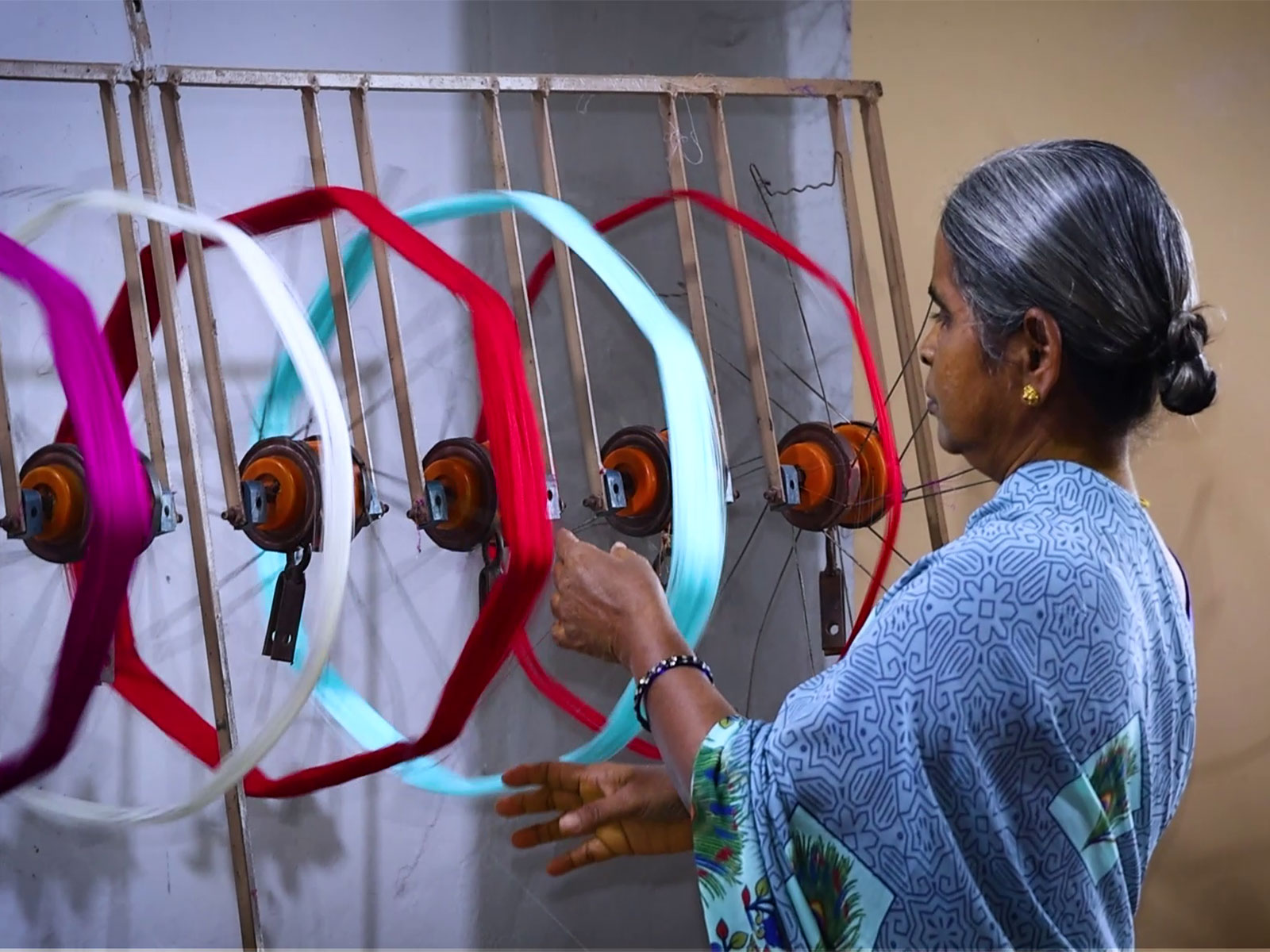 Kanchipuram silk sarees (Photo/ANI)