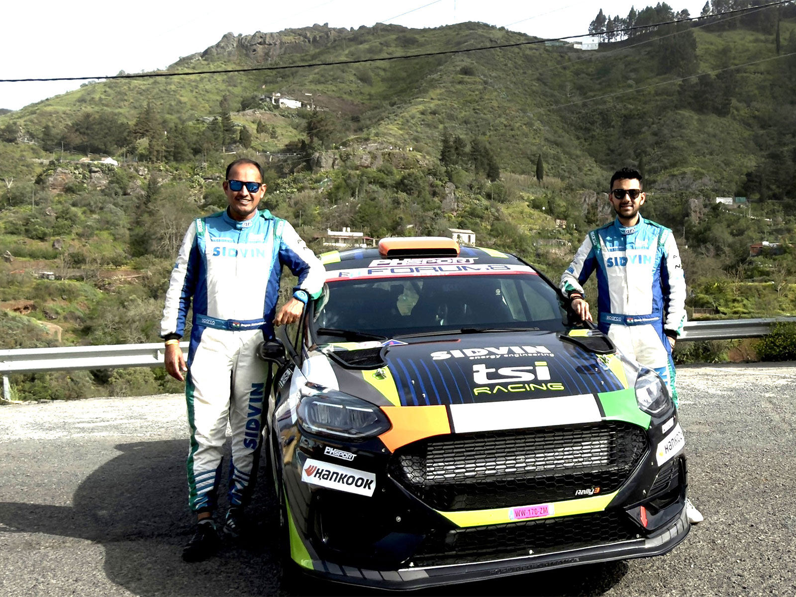 Dean Mascarenhas and Gagan Karumbaiah in Spain (Image: TSI racing)