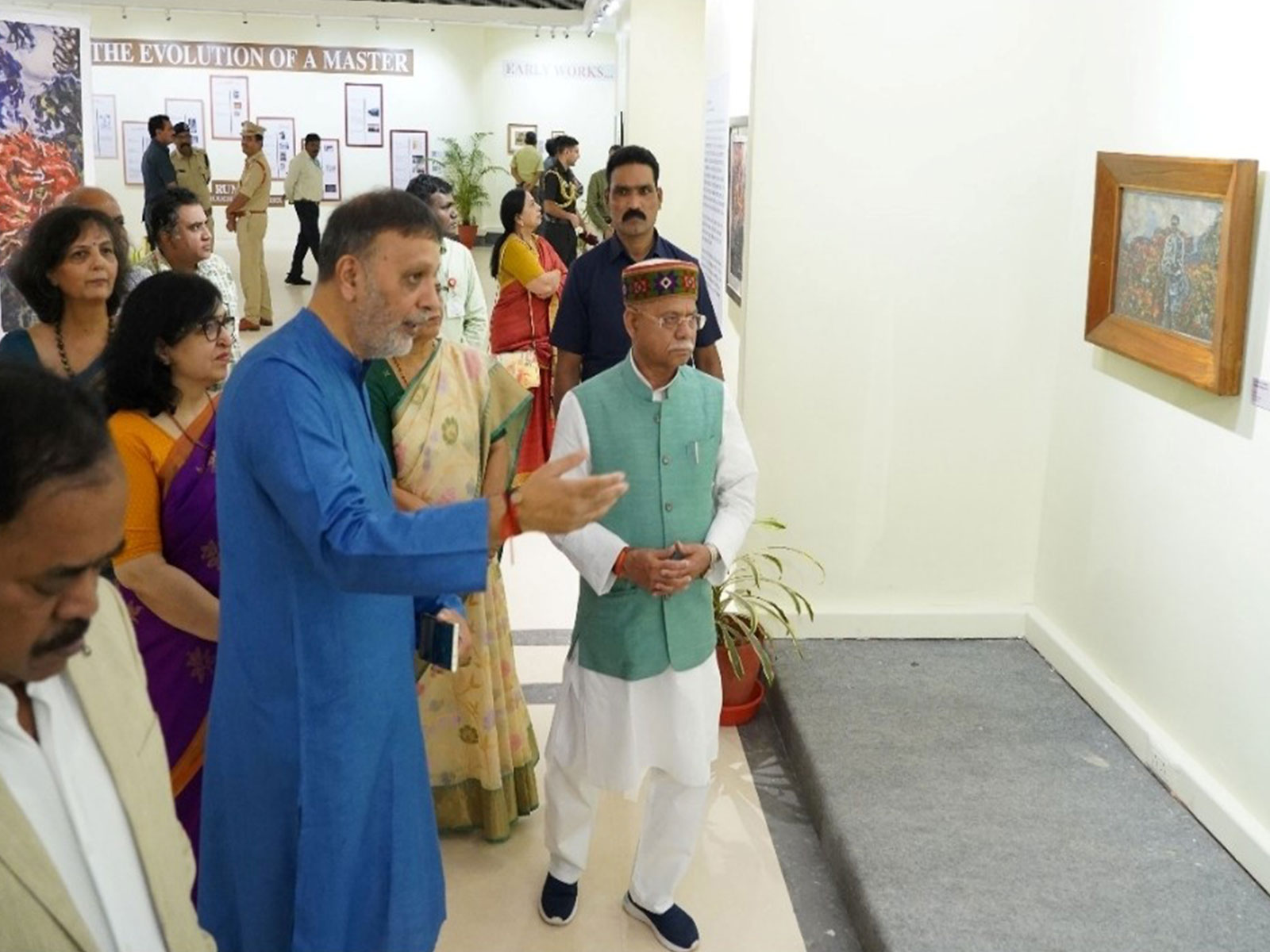 Shri Shiv Pratap Shukla - Hon Governor of Telangana Inaugurates Rumale Chennabasaviah's Retrospective at Salar Jung Museum Hyderabad