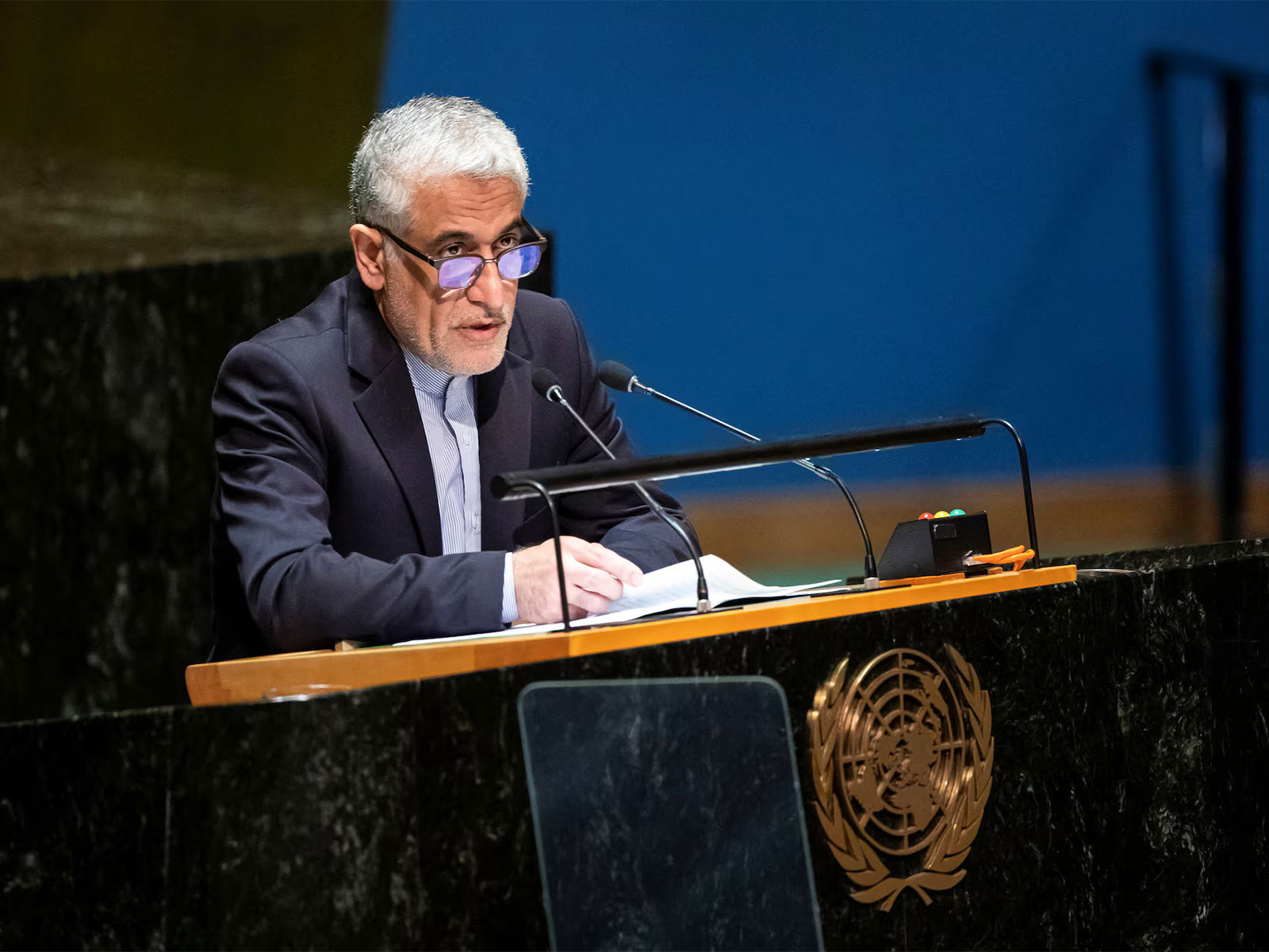 Iran's United Nations ambassador Amir Saeed Iravani (File Photo/Reuters)