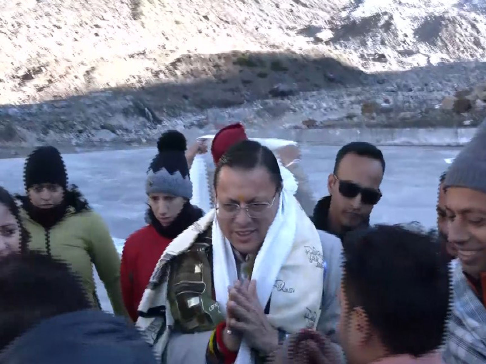  Uttarakhand CM Pushkar Singh Dhami at Kedarnath, Rudraprayag (Photo/ANII)