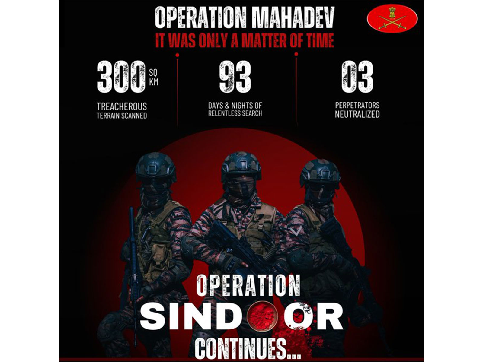 Indian Army marks anniversary of Pahalgam attack (Photo:X/@adgpi)