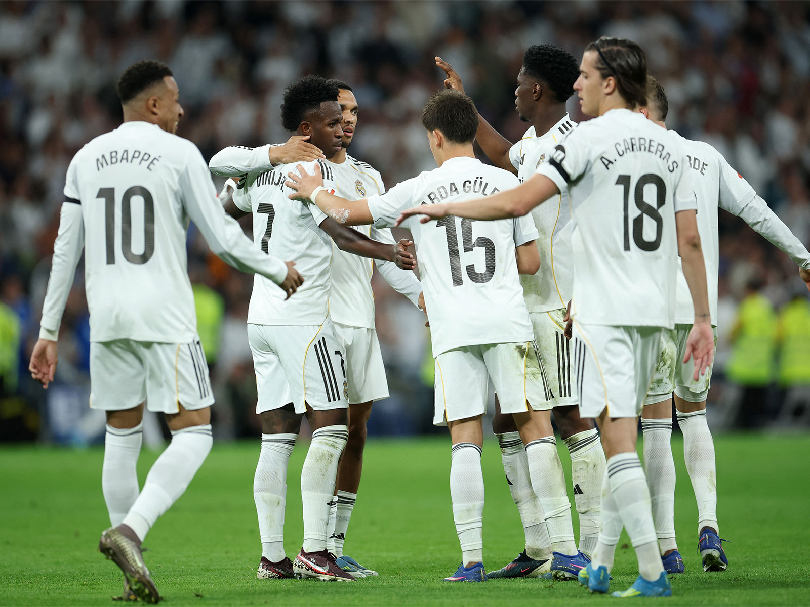 Real Madrid players celebrating (Photo: Reuters)