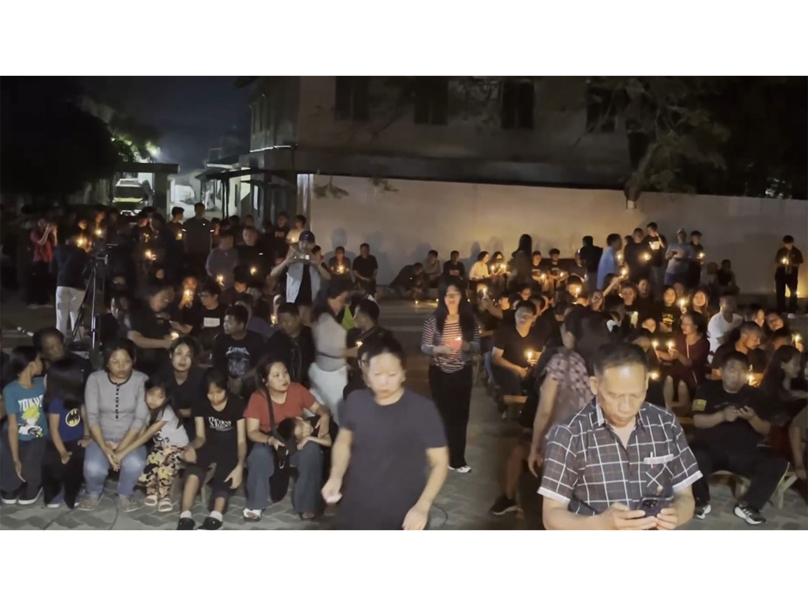 Visual from the candlelight vigil (Photo/ANI)