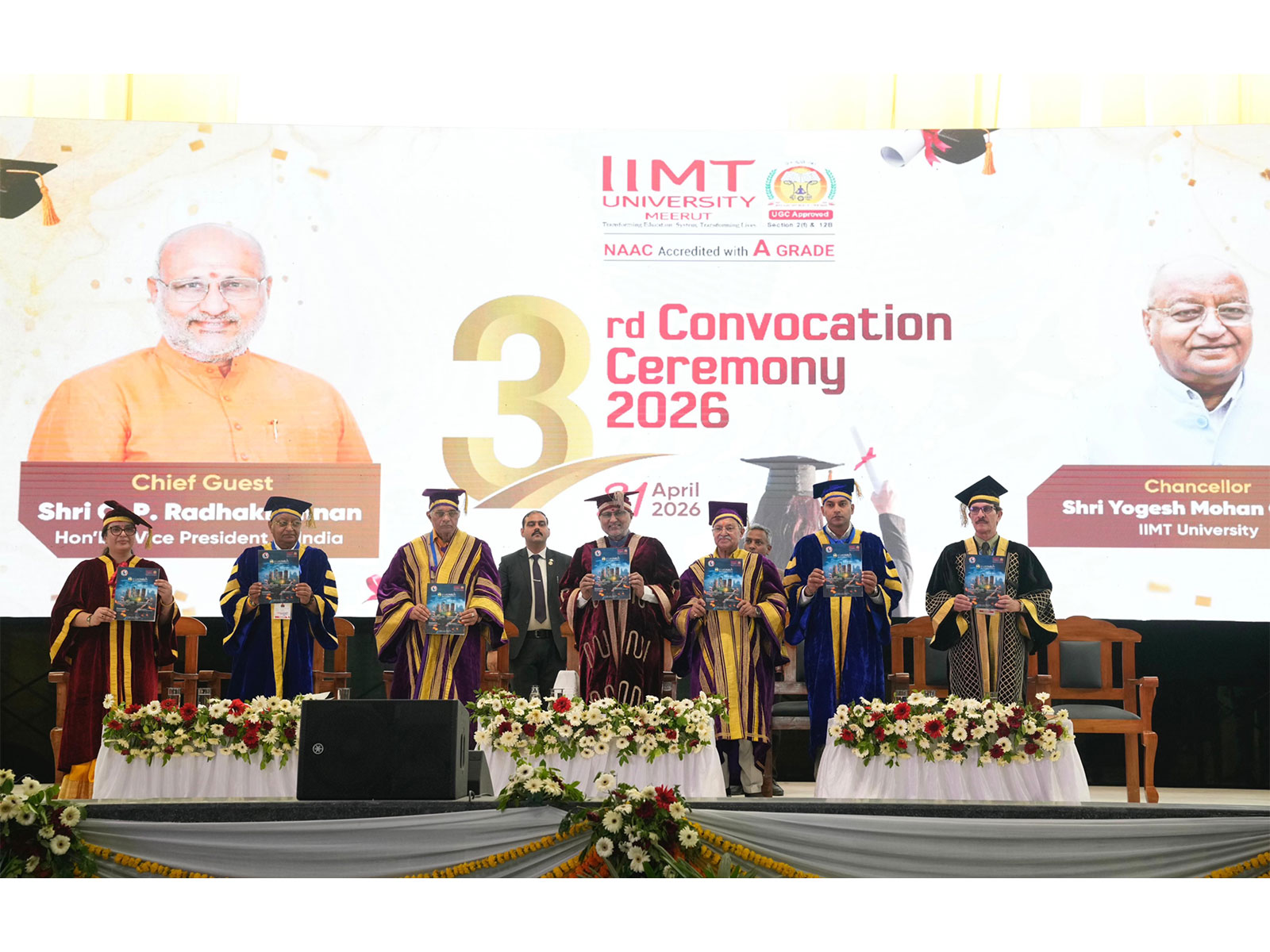 Vice President CP Radhakrishnan at IIMT University (Photo/X@VPIndia)