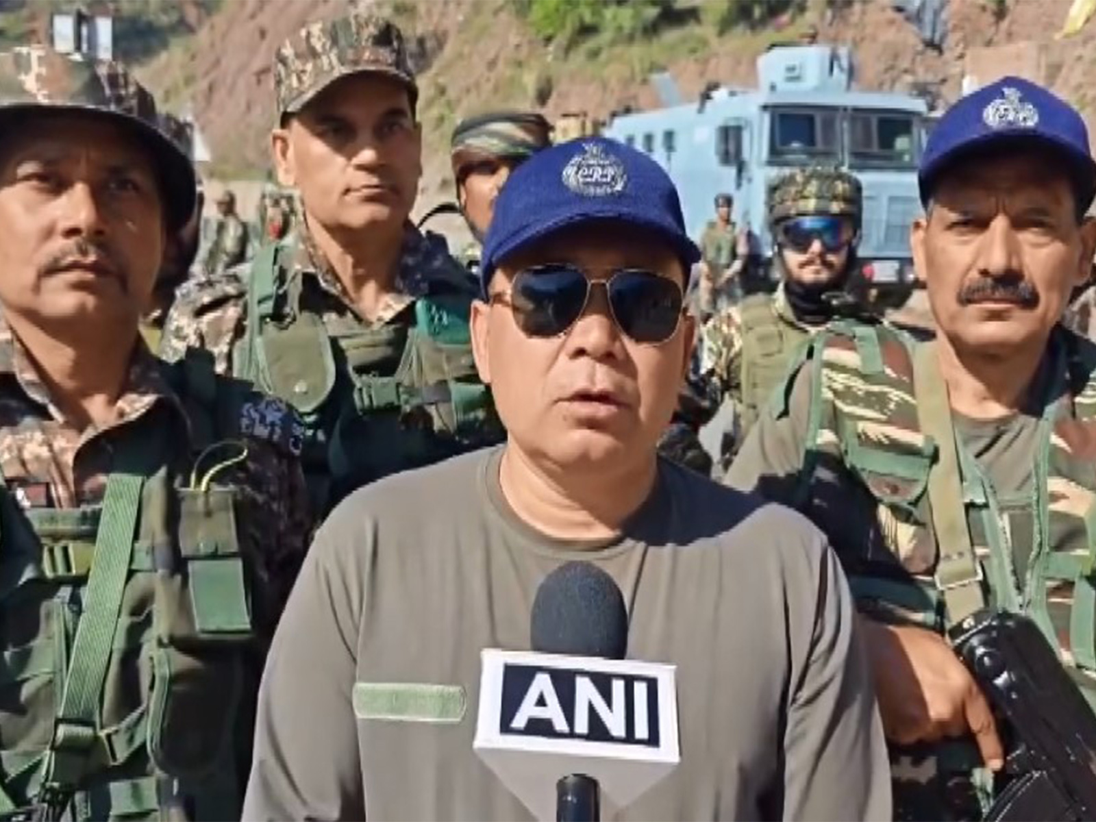 N Ranbir Singh, Commandant CRPF 84 BN (Photo/ANI)