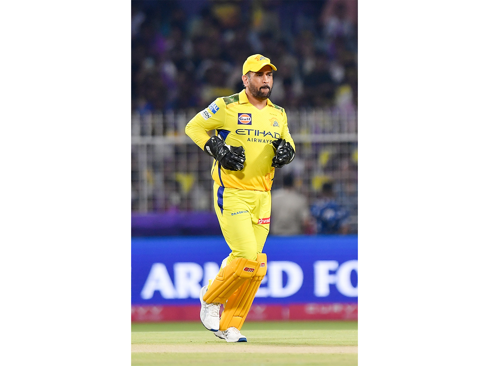 MS Dhoni in CSK jersey (File Photo/ANI)
