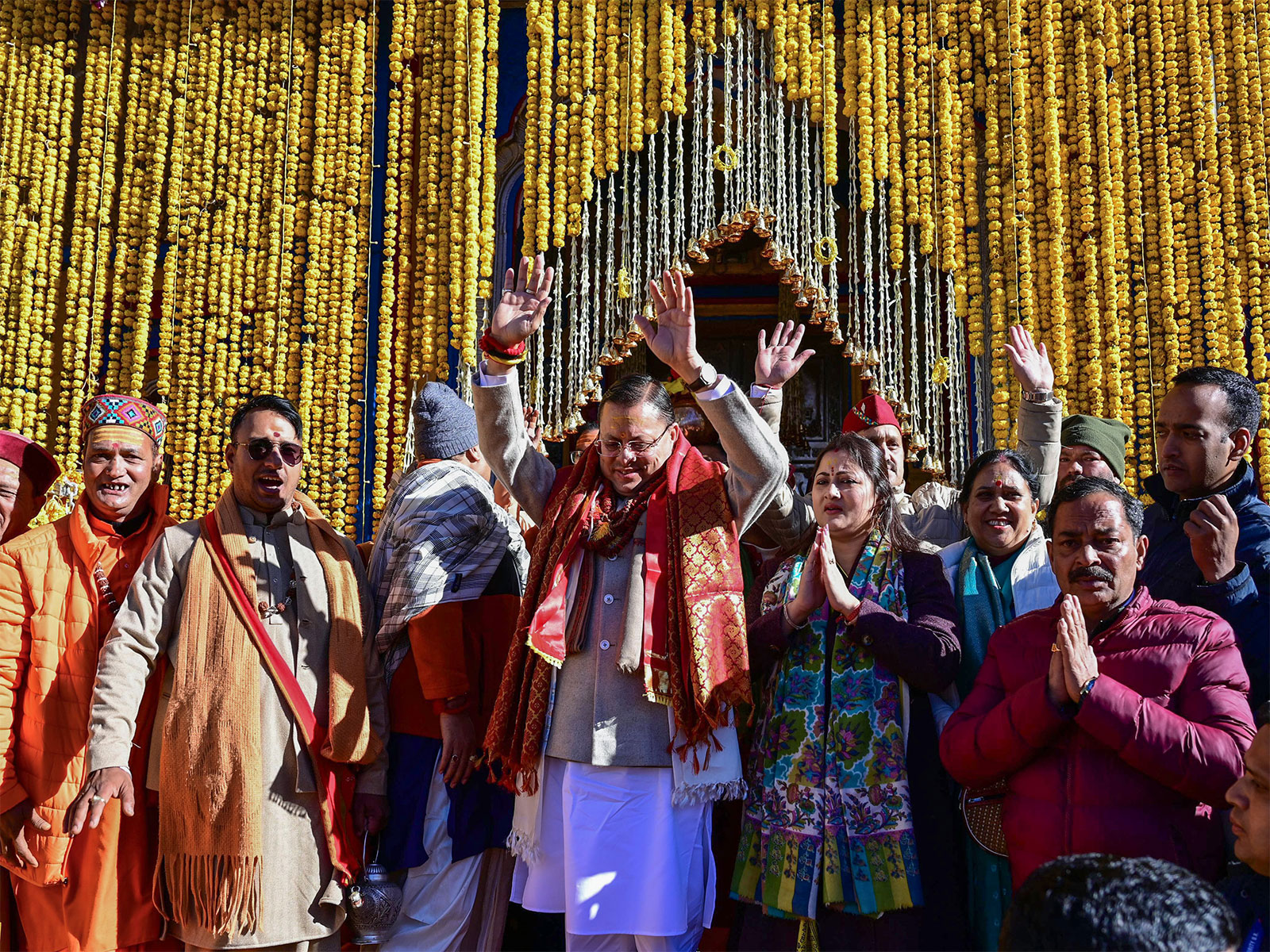 Uttarakhand CM visits the Kedarnath Dham (Photo/ANI)
