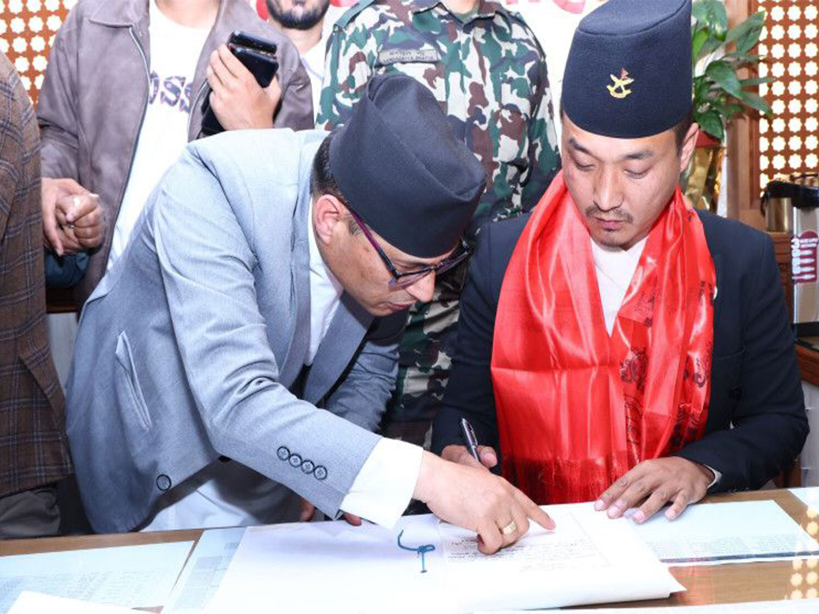 Sudhan Gurung takes charge as the Home Minister on 27 March, 2026 ( Photo/MinistryofHome Affairs, Nepal)