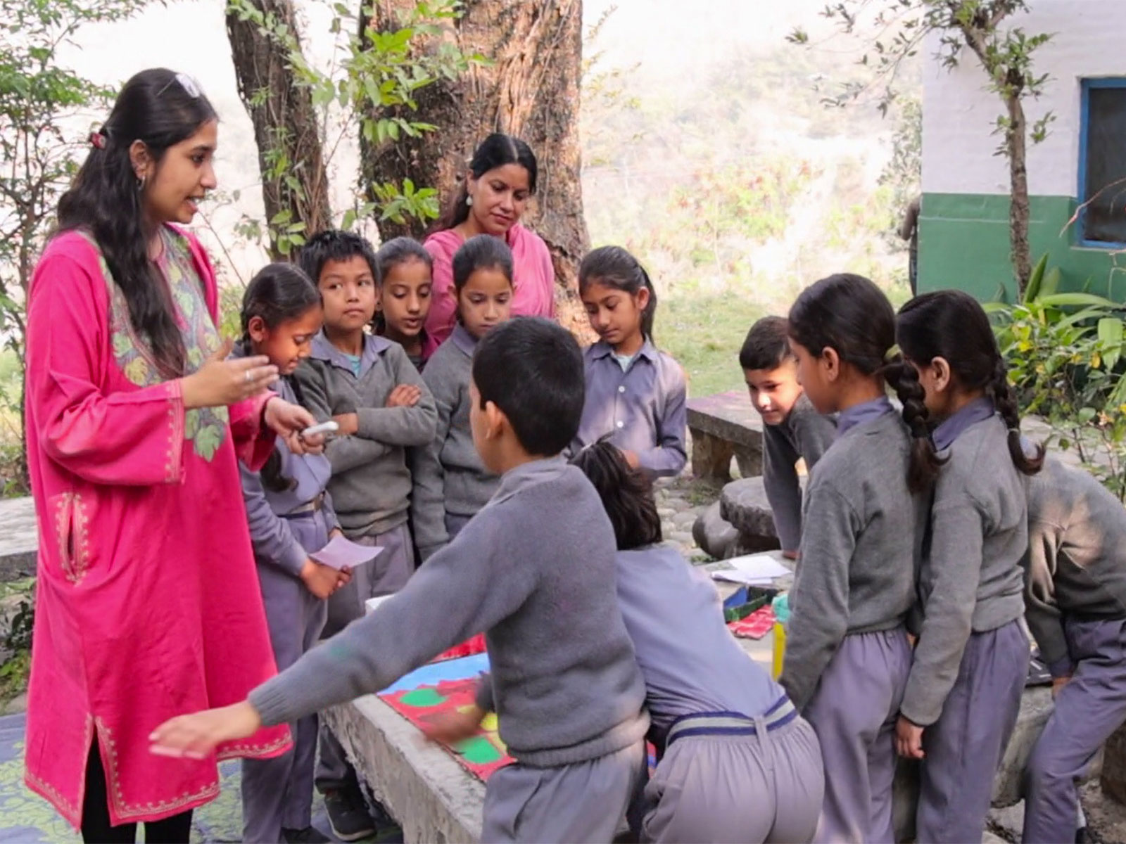 Visual from school in Katapatthar Dehradun (Photo/ANI)