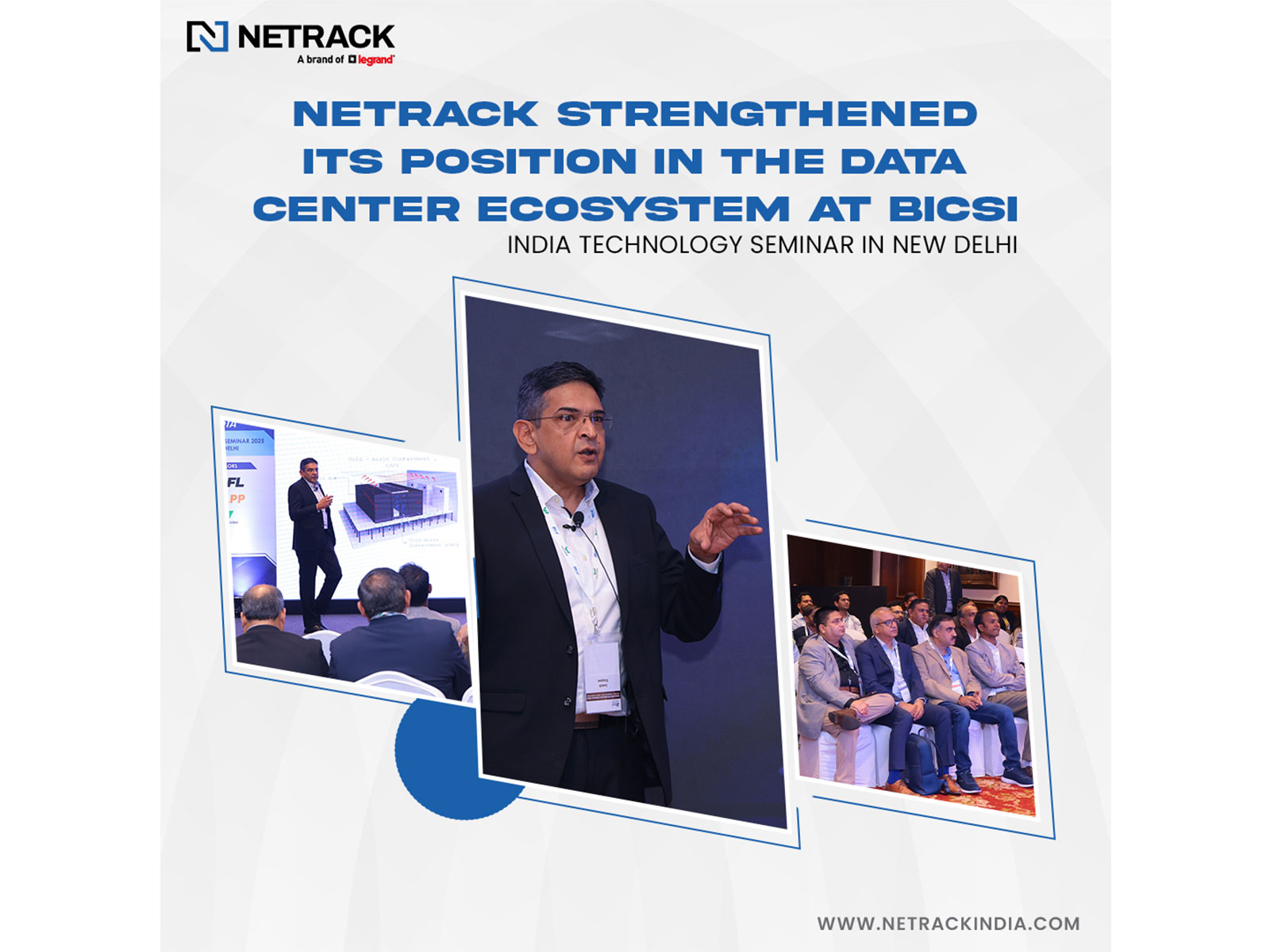 Netrack Strengthened its Position in the Data Center Ecosystem at BICSI India Technology Seminar in New Delhi