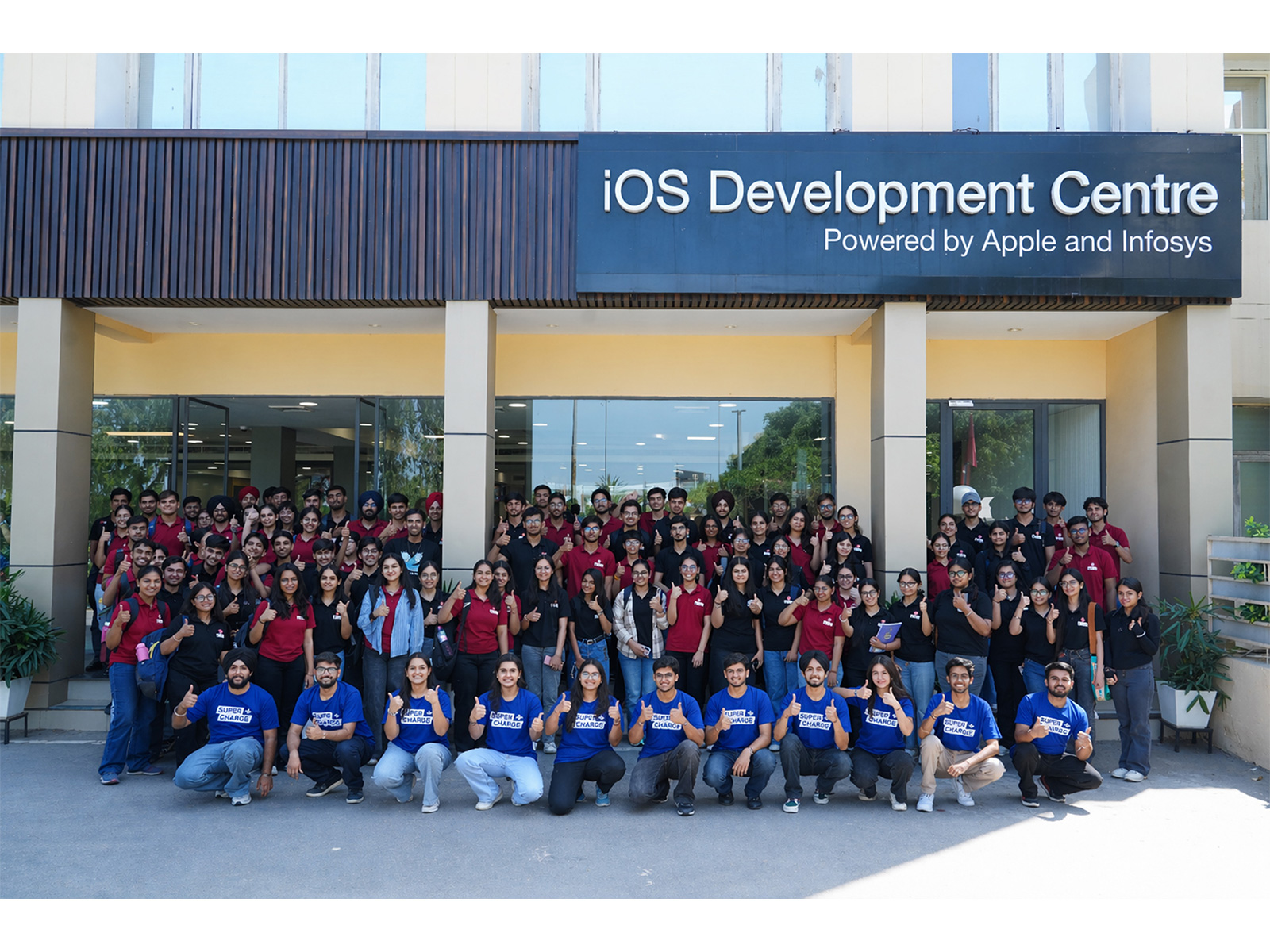 Students at Supercharge '26, Powered by Apple, held at Chitkara University