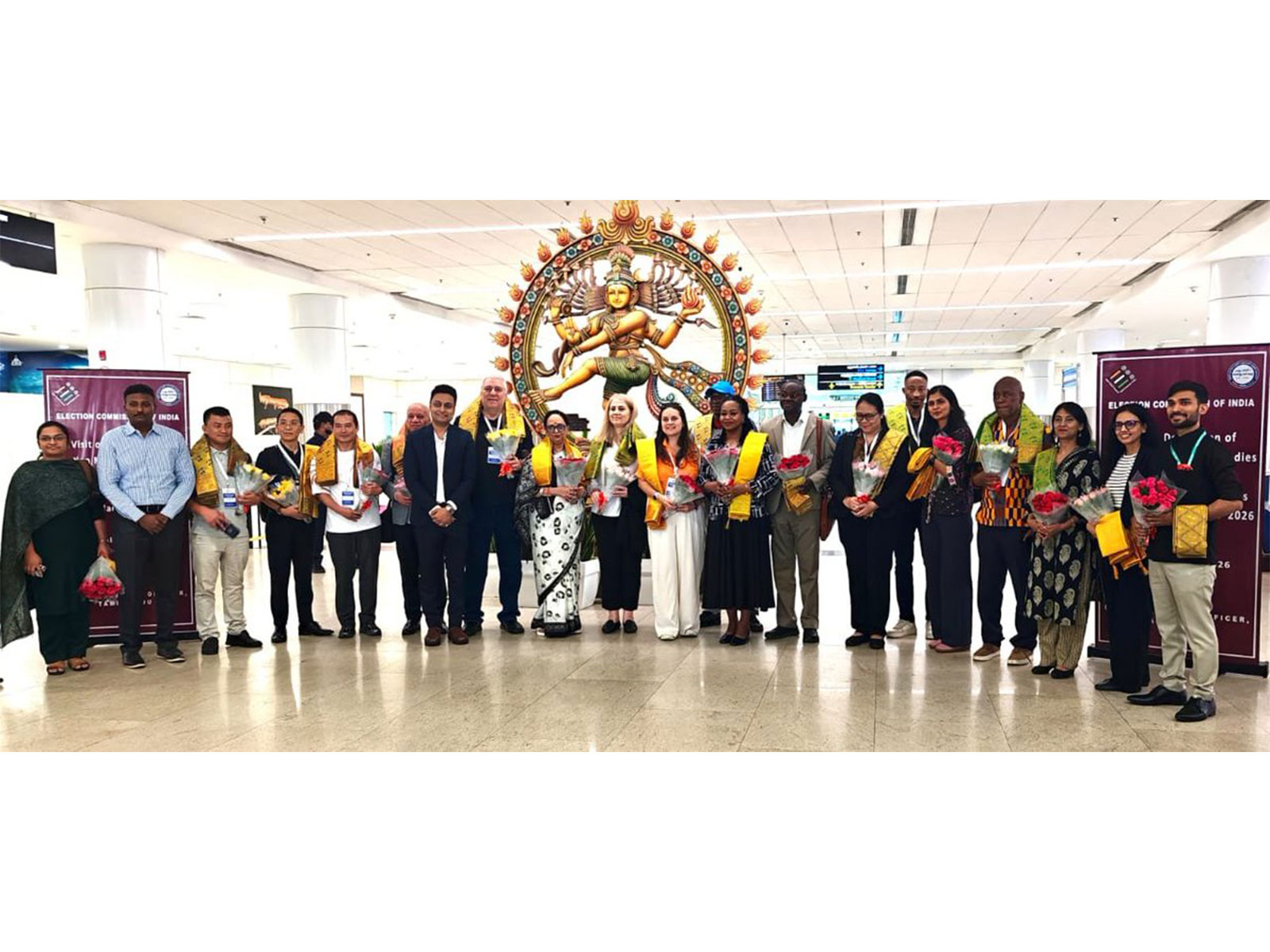 Nineteen international delegates from multiple countries visit Tamil Nadu under ECI programme(Photo/ANI)