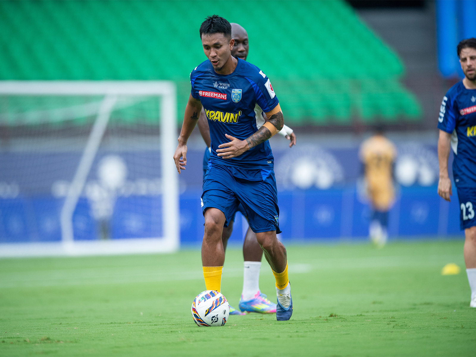 Kerala Blasters FC players training. (Photo/ISL)