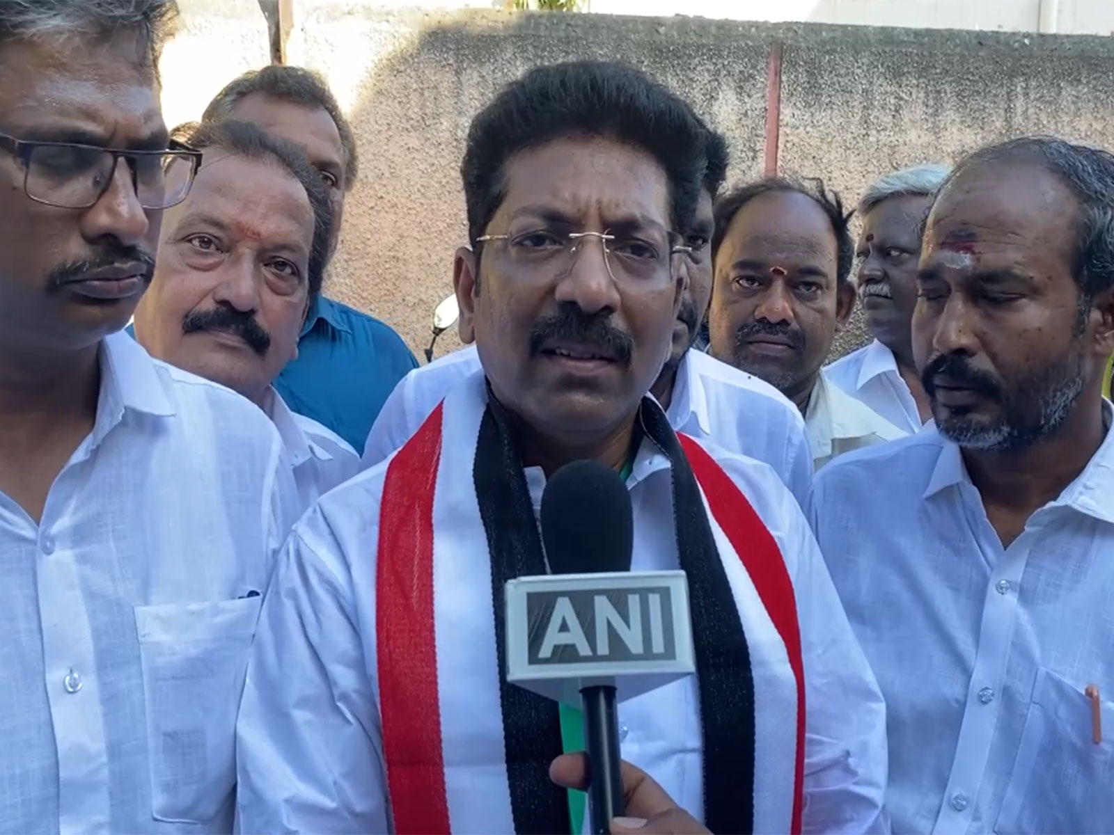 AIADMK candidate for Madurai North constituency, P Saravanan (Photo/ANI)