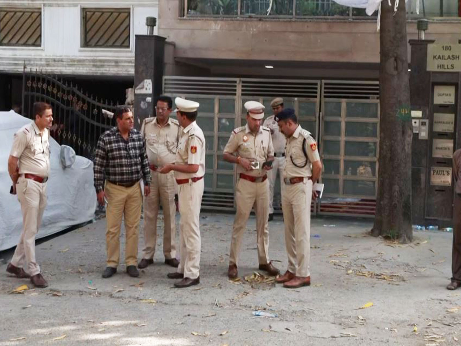Police at the scene of the crime in New Delhi  (Photo/ANI)
