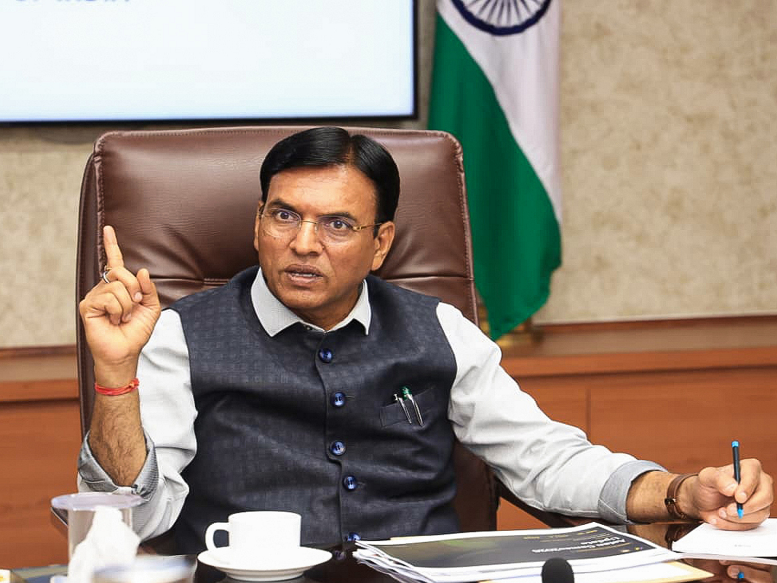 Union Minister Mansukh Mandaviya. (Photo/ANI)