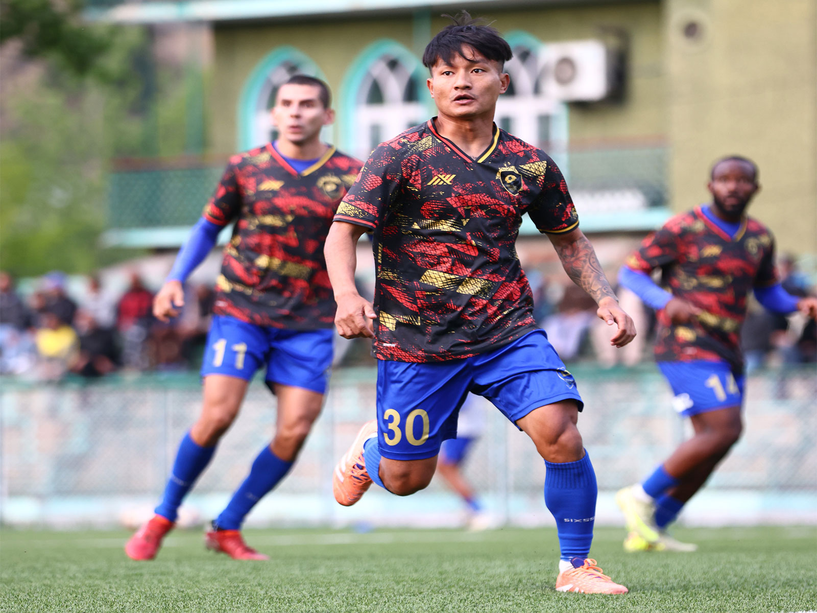 Sreenidi Deccan while training. (Photo: ANI)