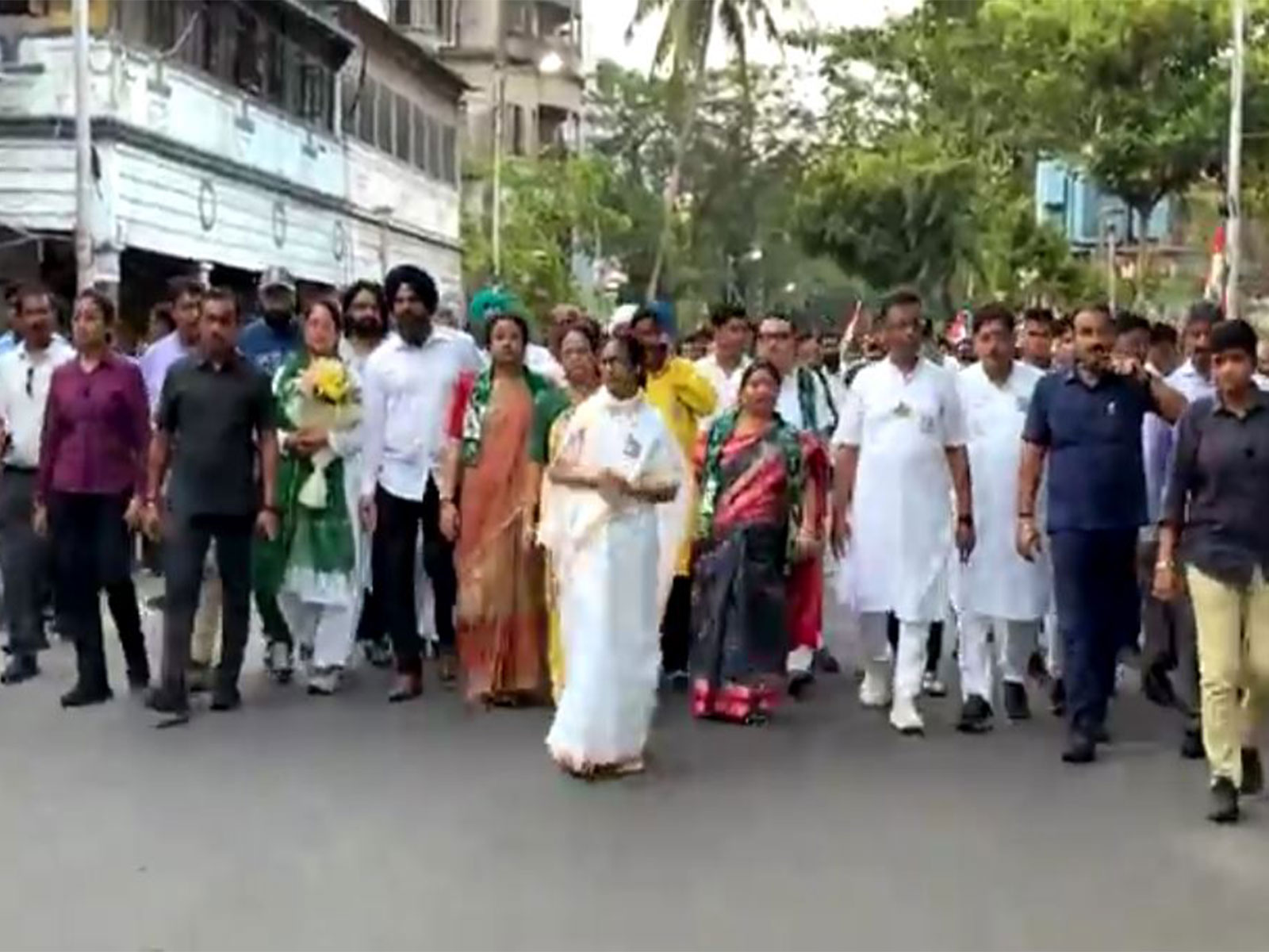 Mamata Banerjee holds Padyatra in Bhabanipur, West Bengal (Photo: Facebook/MamataBanerjee)