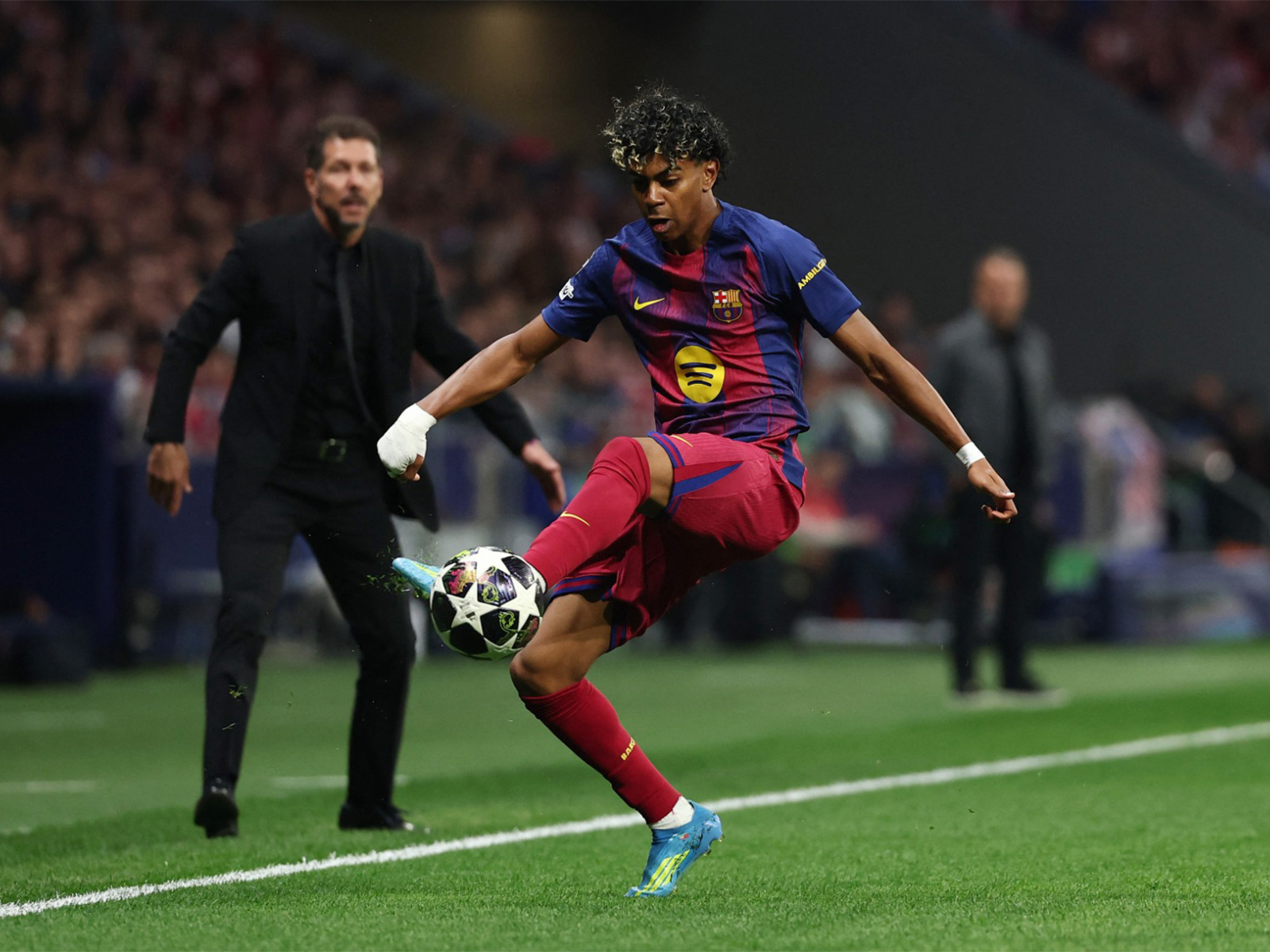 Lamine Yamal in action (Photo: Reuters)