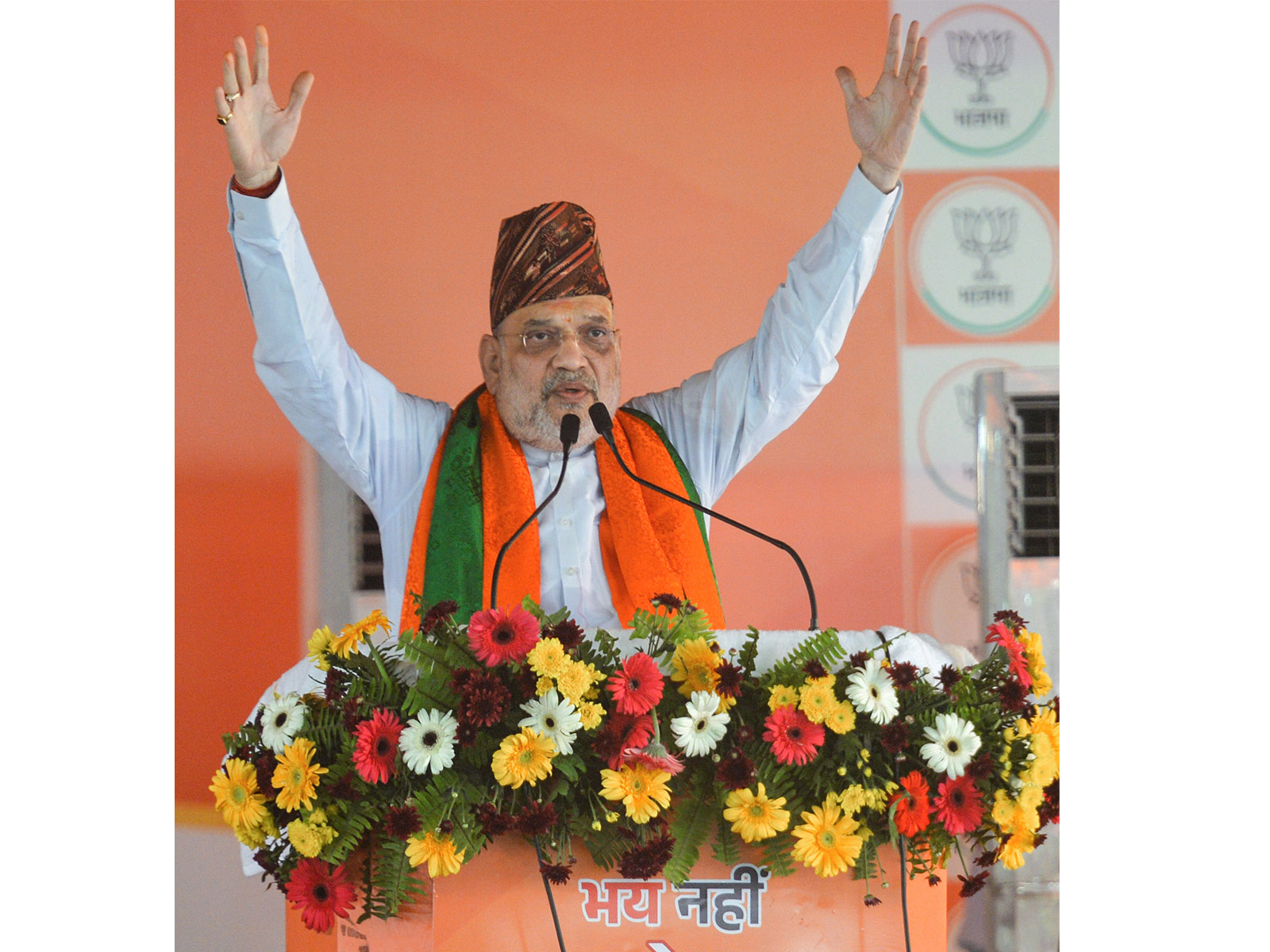 Union Minister Amit Shah at a BJP rally in West Bengal (Photo/ANI)