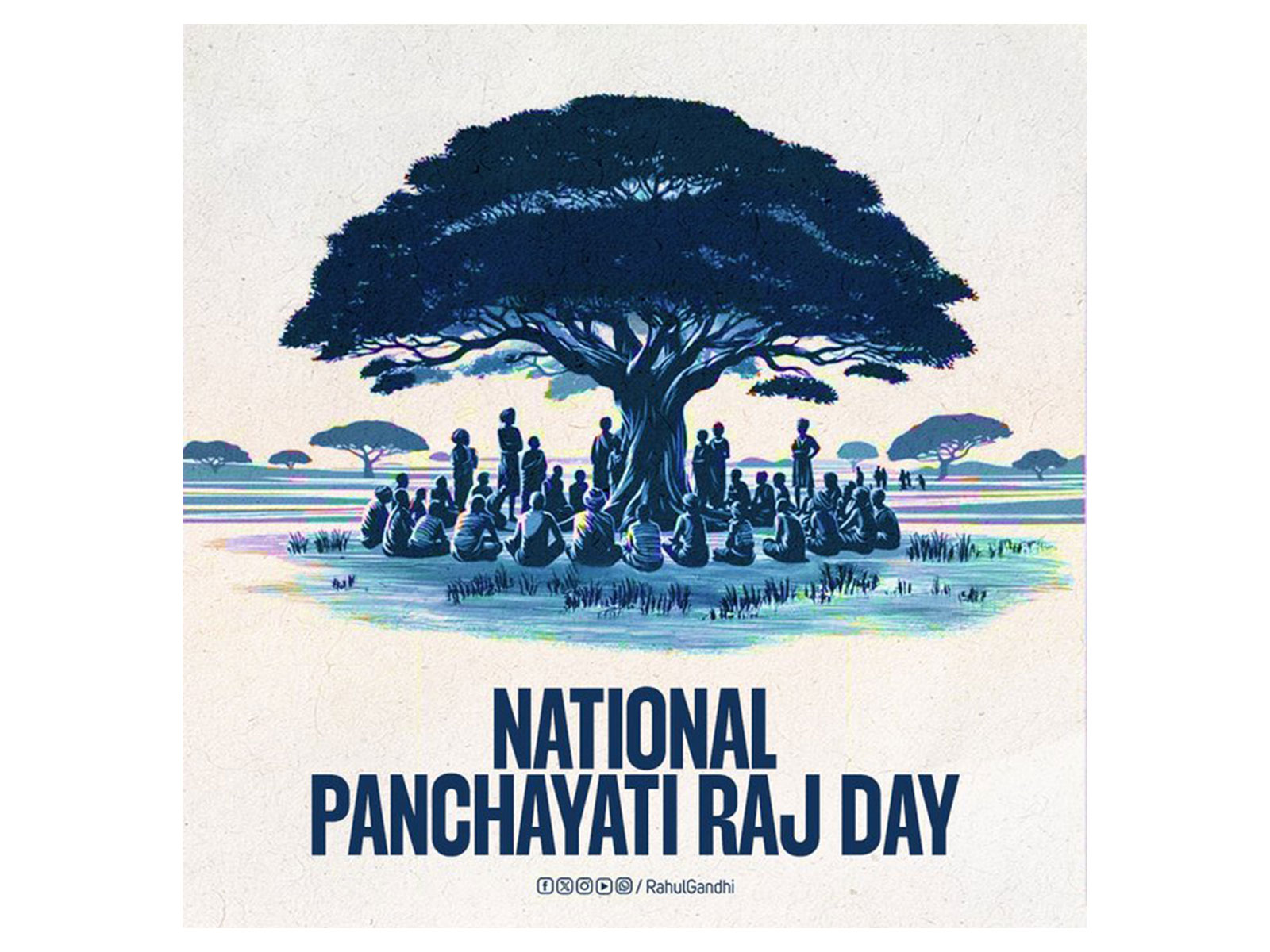 National Panchayati Raj Day (Photo:X/@RahulGandhi)