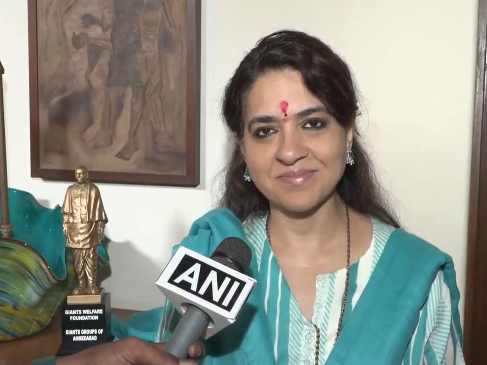 Shiv Sena spokesperson Shaina NC (Photo/ANI)