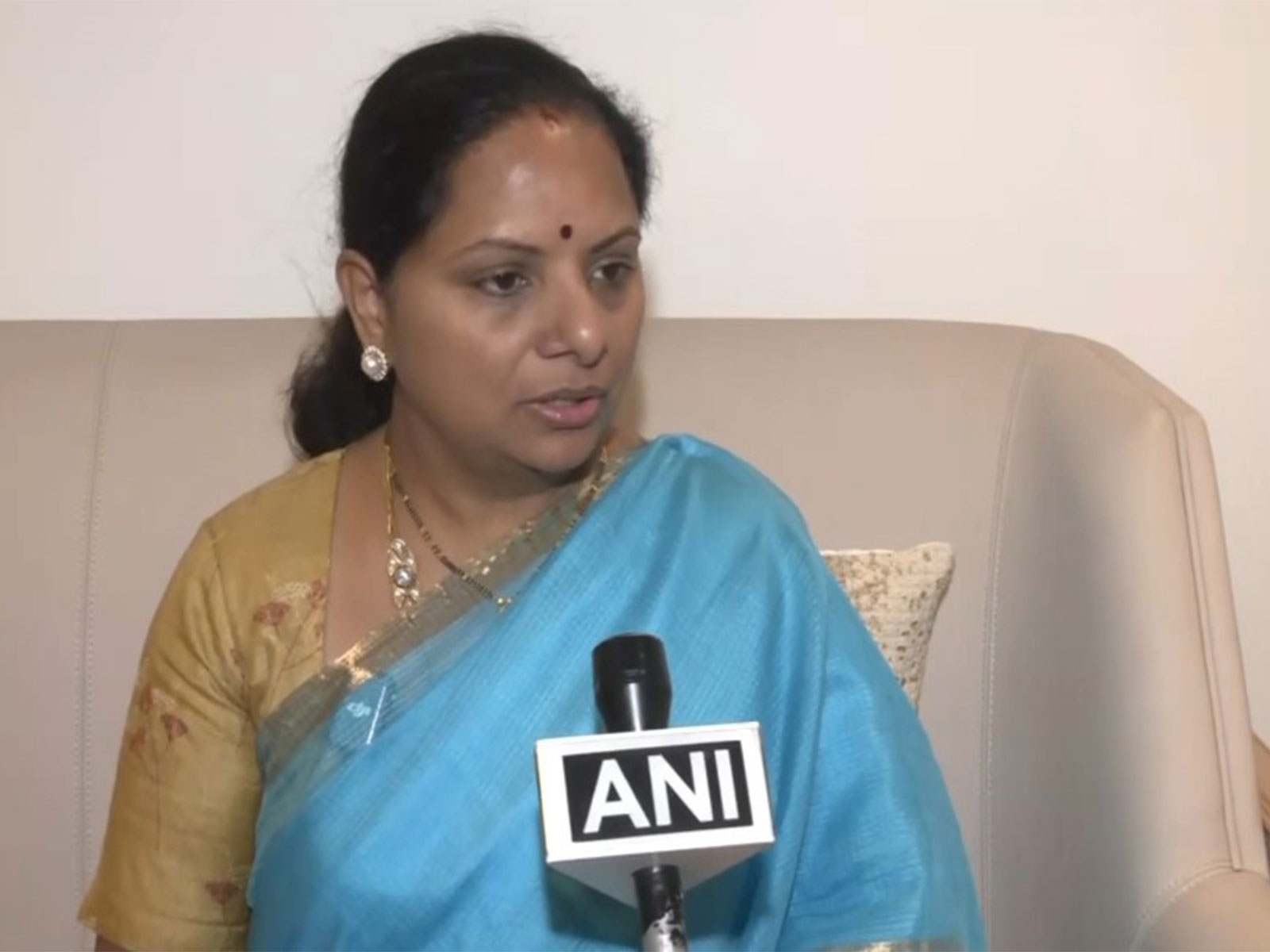 Telangana Jagruthi founder K Kavitha (Photo/ANI)