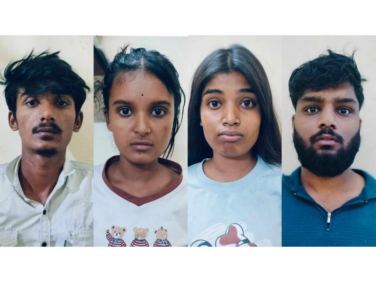 Accused Lalit, Tanisha, Radhika and Vineet (from left to right) (Photo / Indore police)