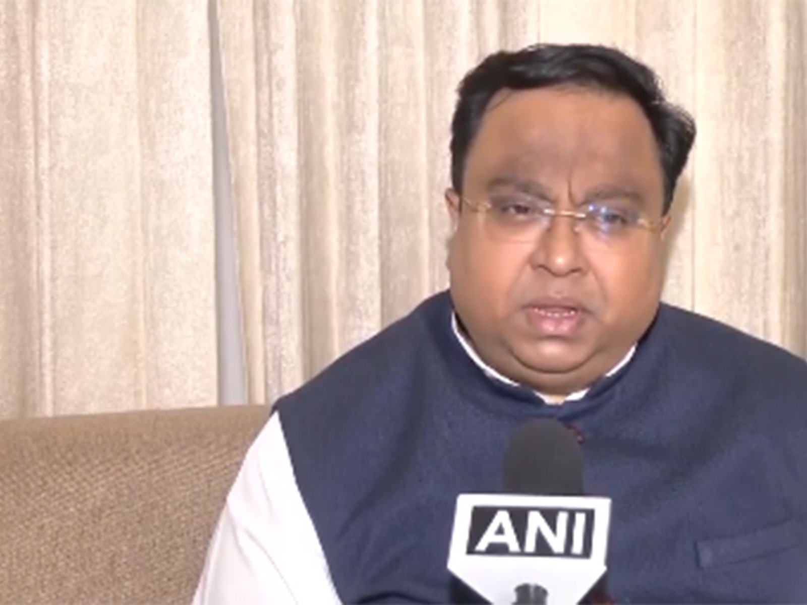 Biju Janata Dal MP Sasmit Patra (Photo/ANI)