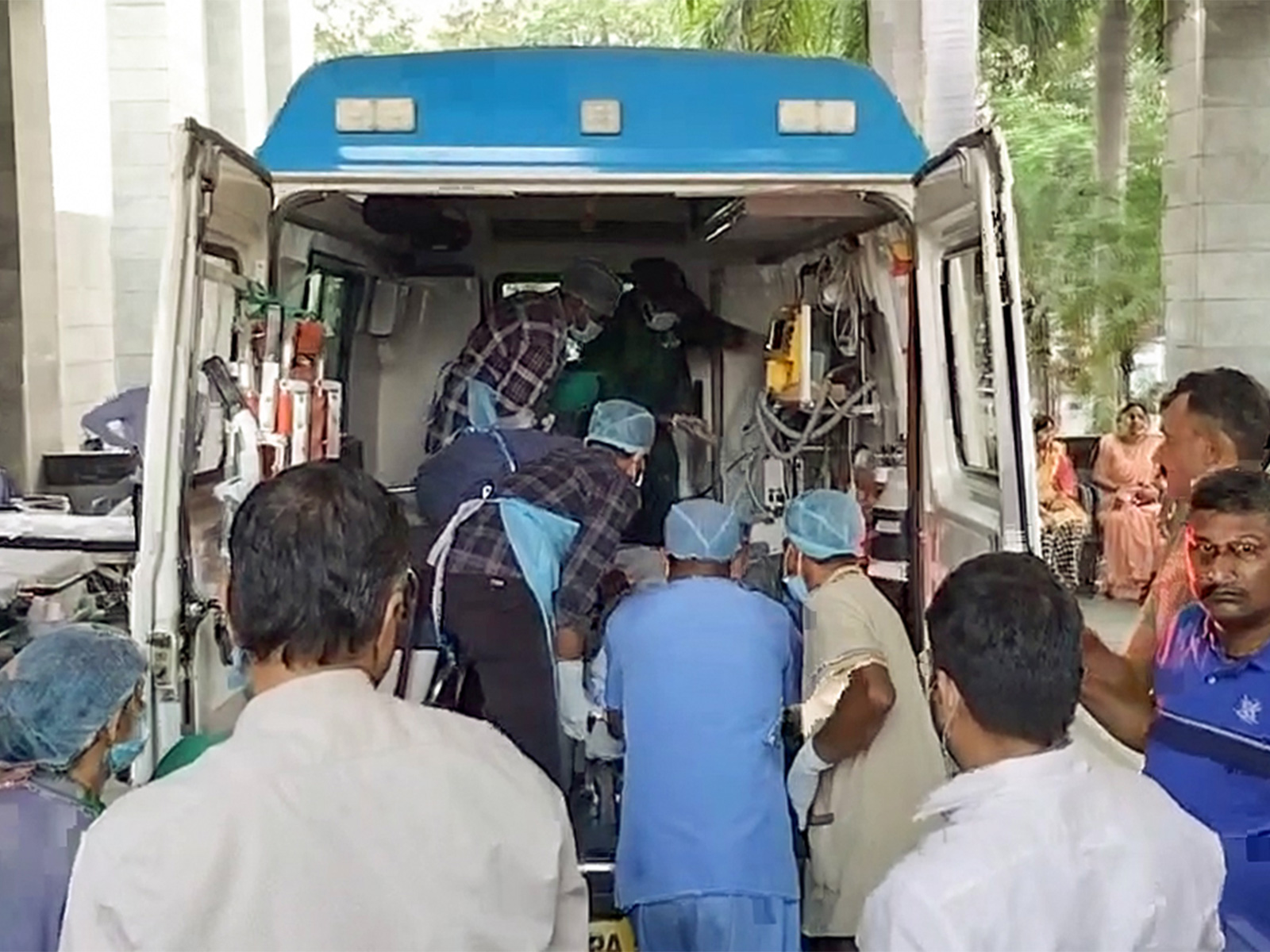 Injured people are being taken to the hospital after a boiler blast happened at the Vedanta Power Plant (File Photo/ANI)