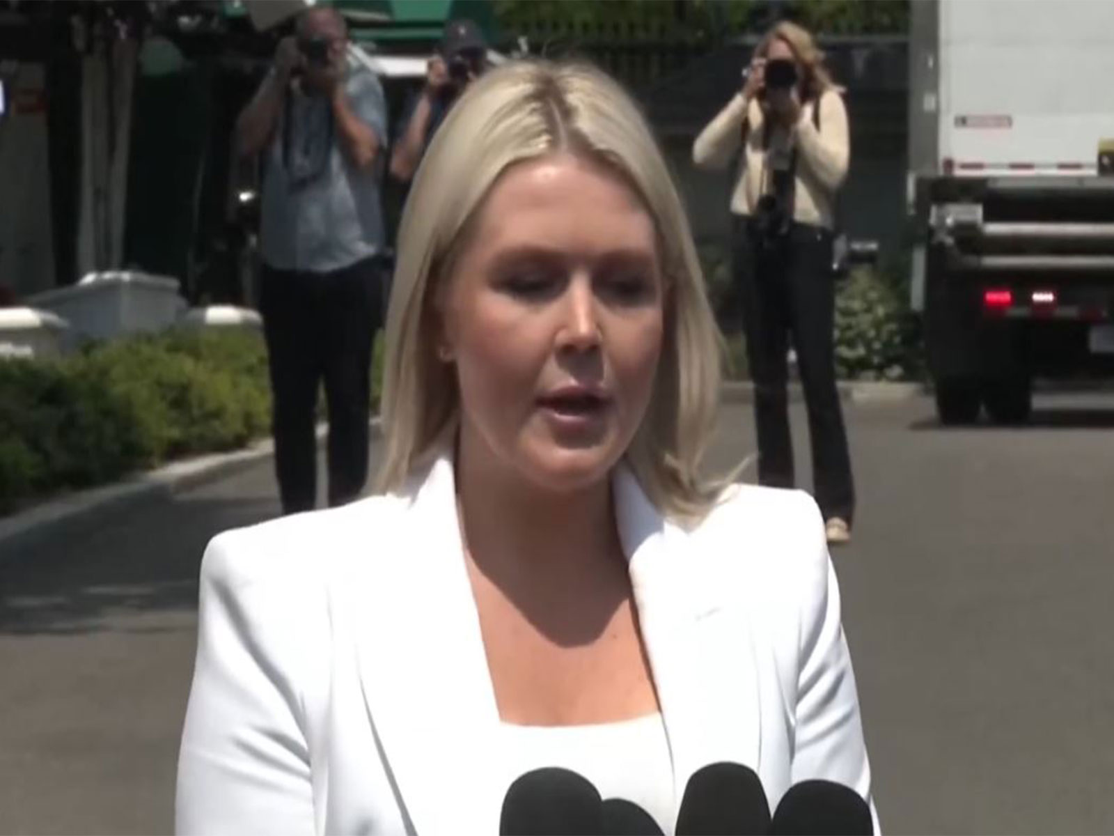 White House Press Secretary Karoline Leavitt (Photo/US Network Pool via Reuters)