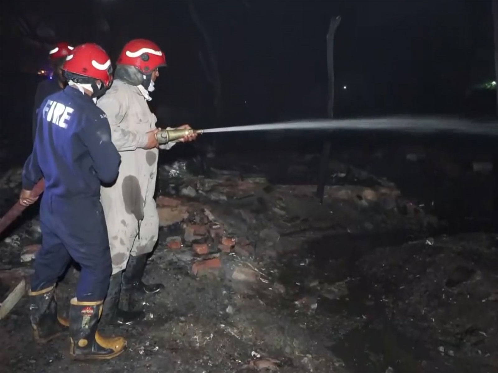 Fire breaks out in slum near Punjabi Bagh (Photo/ANI)