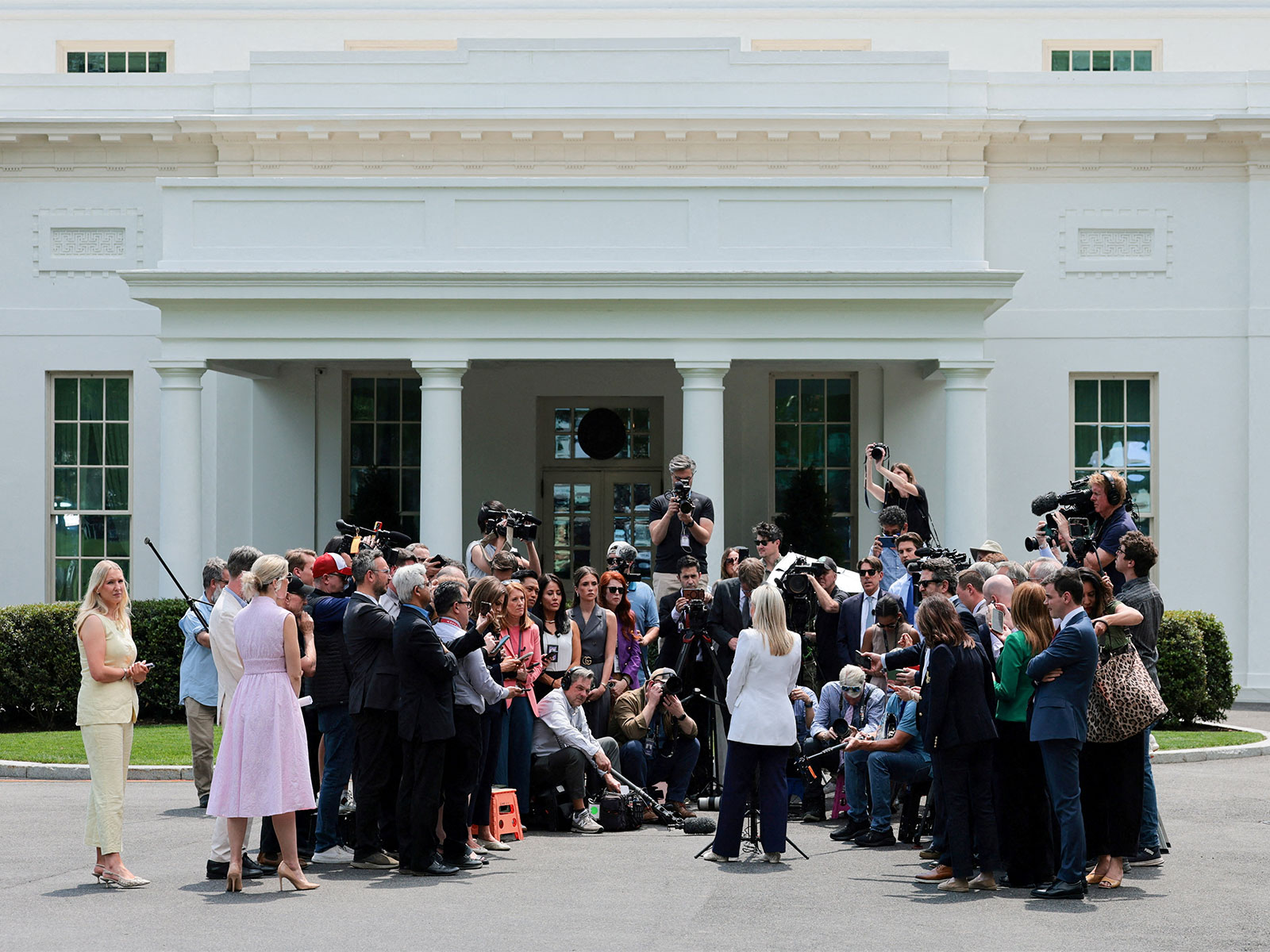 White House Press Secretary Karoline Leavitt addresses media (Photo/Reuters)