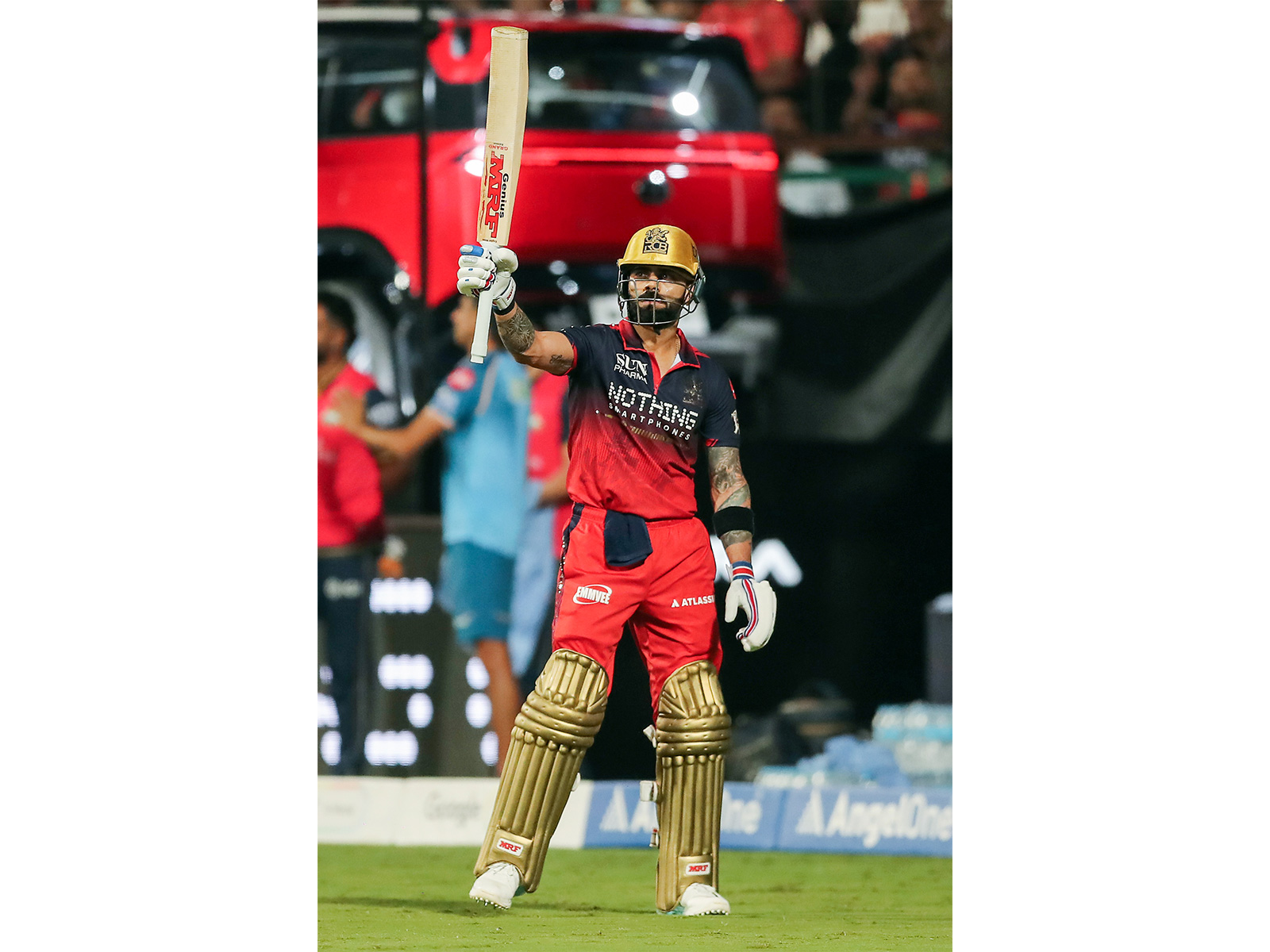 Virat Kohli celebrating his fifty vs GT in IPL 2026 (Photo: ANI)