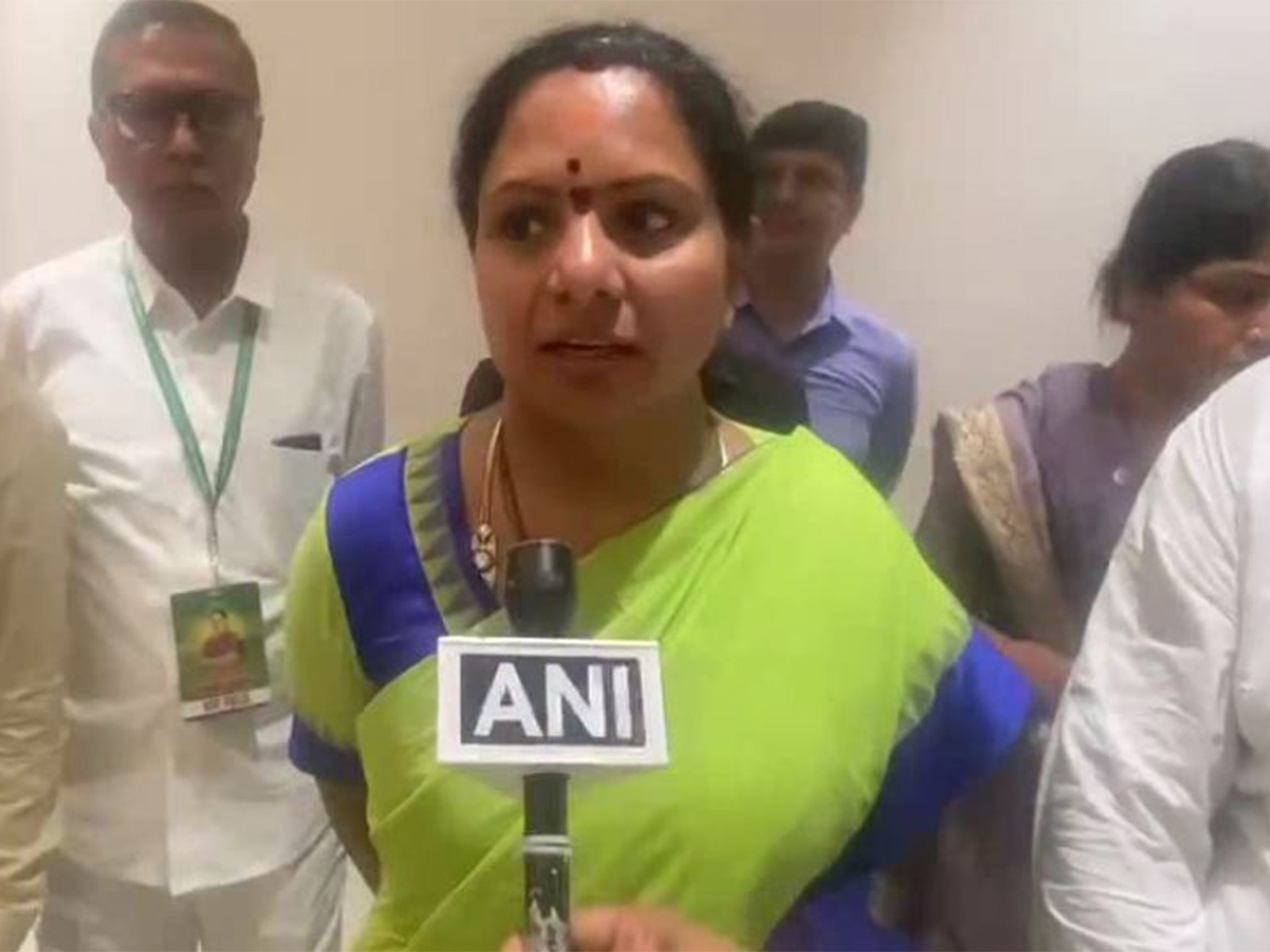 Telangana Rashtra Sena founder K Kavitha (Photo/ANI)