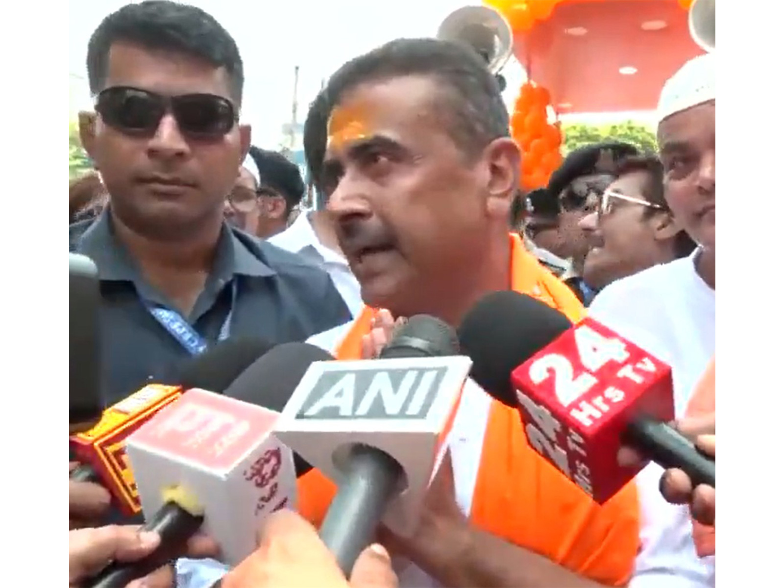 BJP candidate from Nandigram and Bhabanipur constituencies Suvendu Adhikari (Photo/ANI)