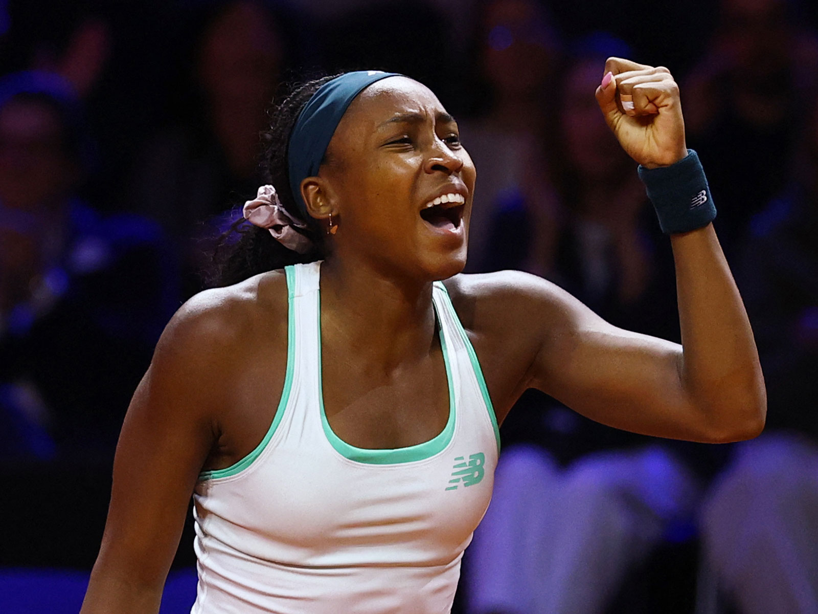 Coco Gauff celebrating (File Photo/Reuters)