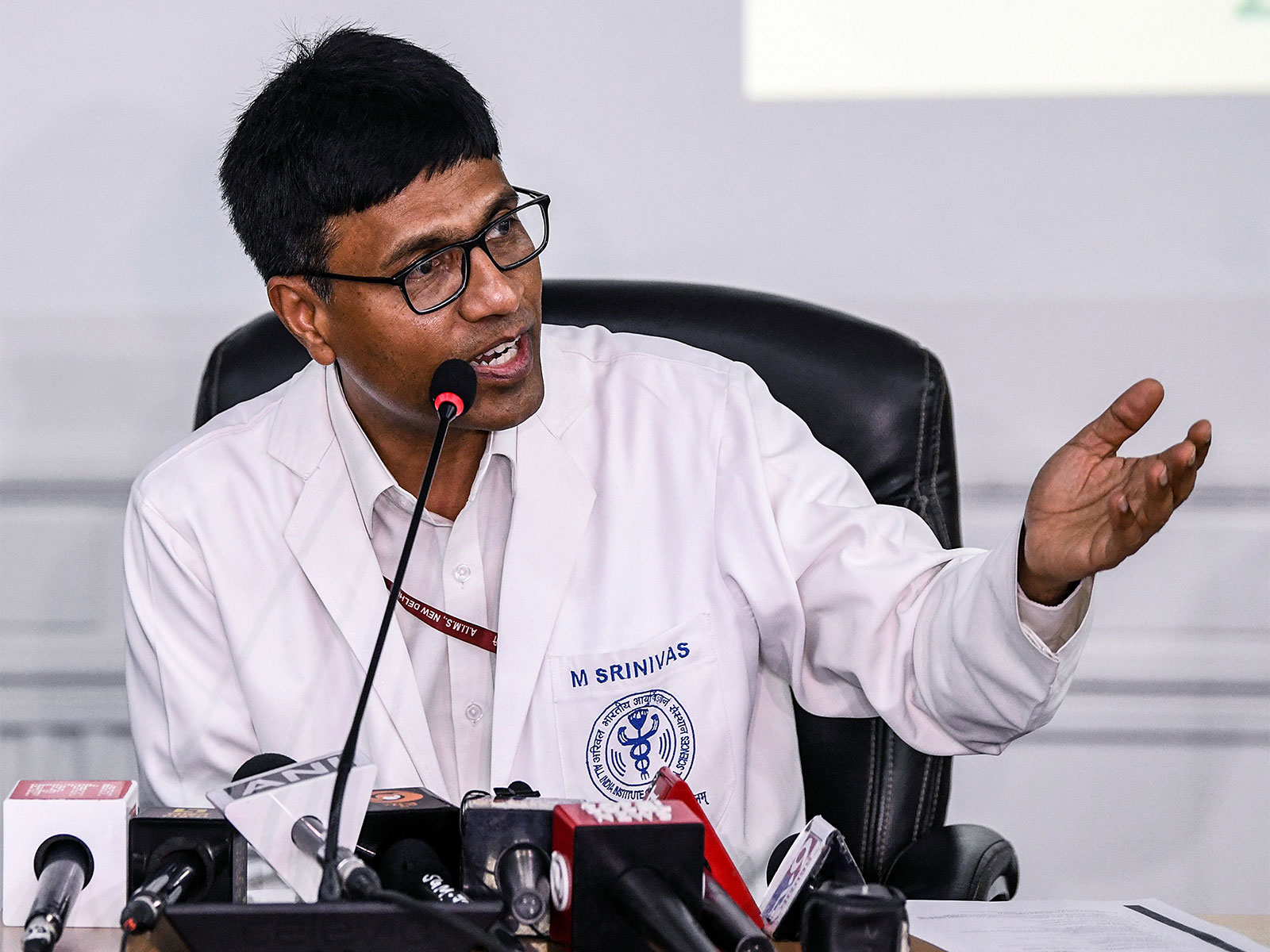 AIIMS Delhi Director M Srinivas (File photo/ANI)