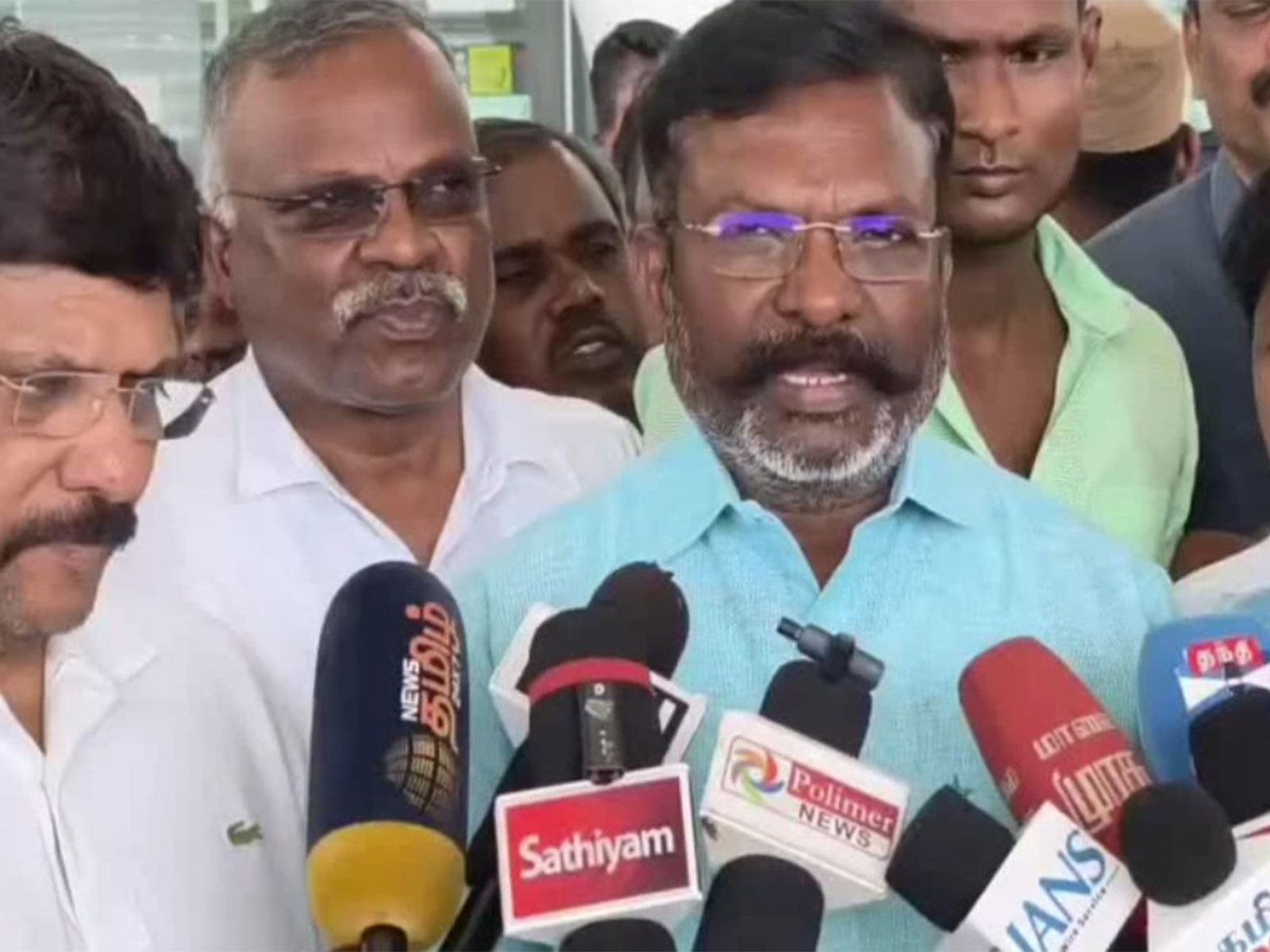 Viduthalai Chiruthaigal Katchi (VCK) President Thol.Thirumavalavan (Photo/ANI)