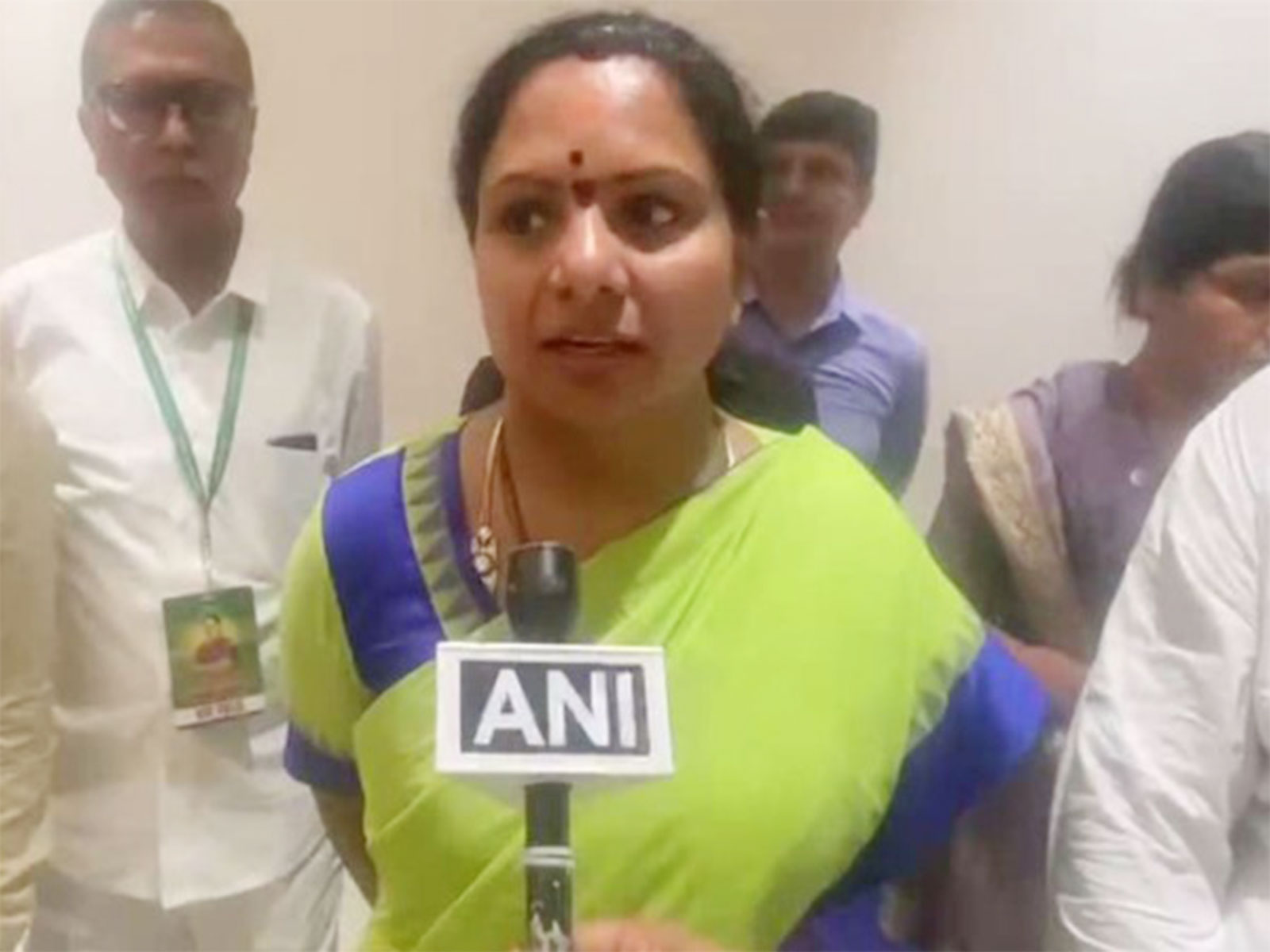 Telangana Rashtra Sena founder K Kavitha (Photo/ANI)
