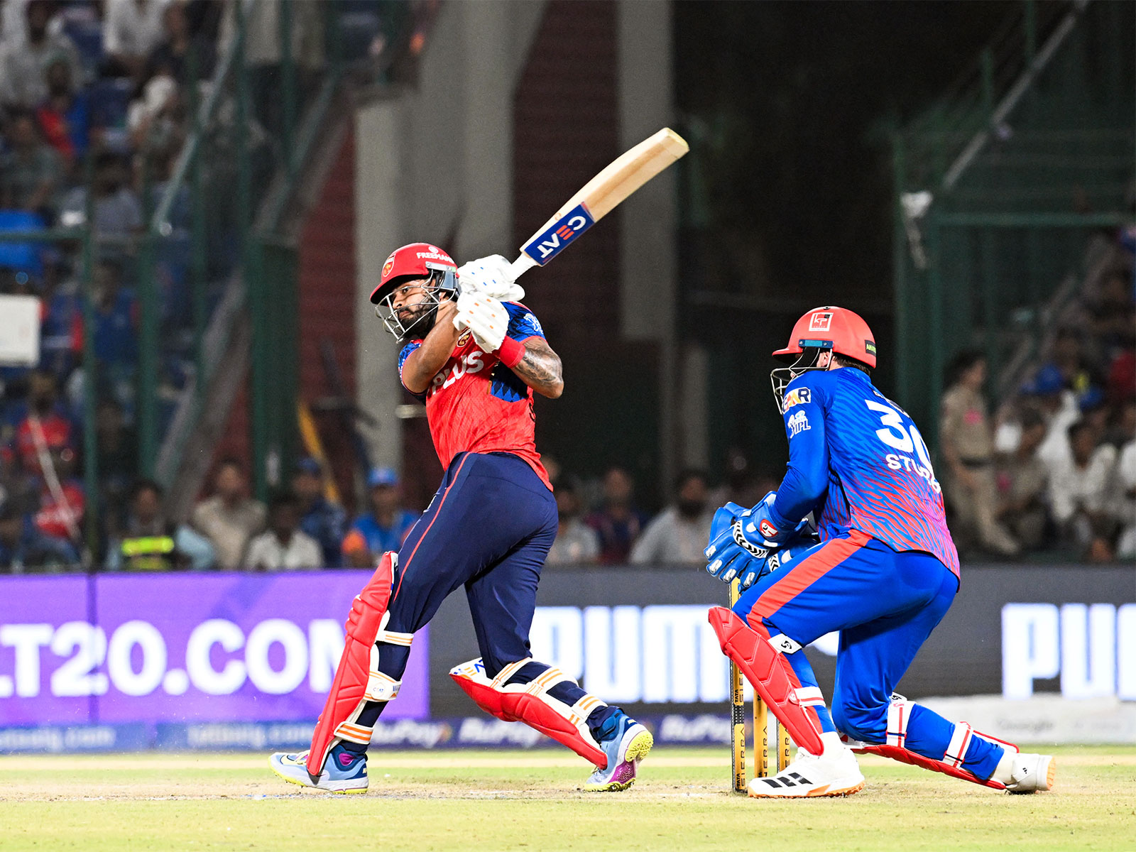 Shreyas Iyer in action. (Photo: ANI)