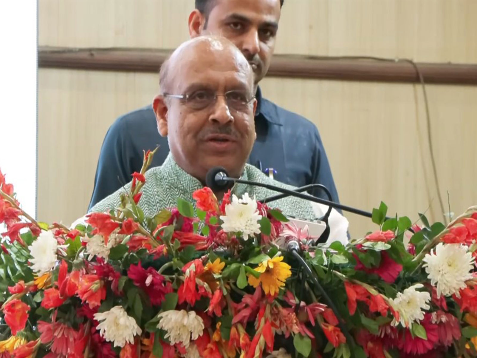 Delhi Vidhan Sabha Speaker Vijender Gupta (Photo/ANI)