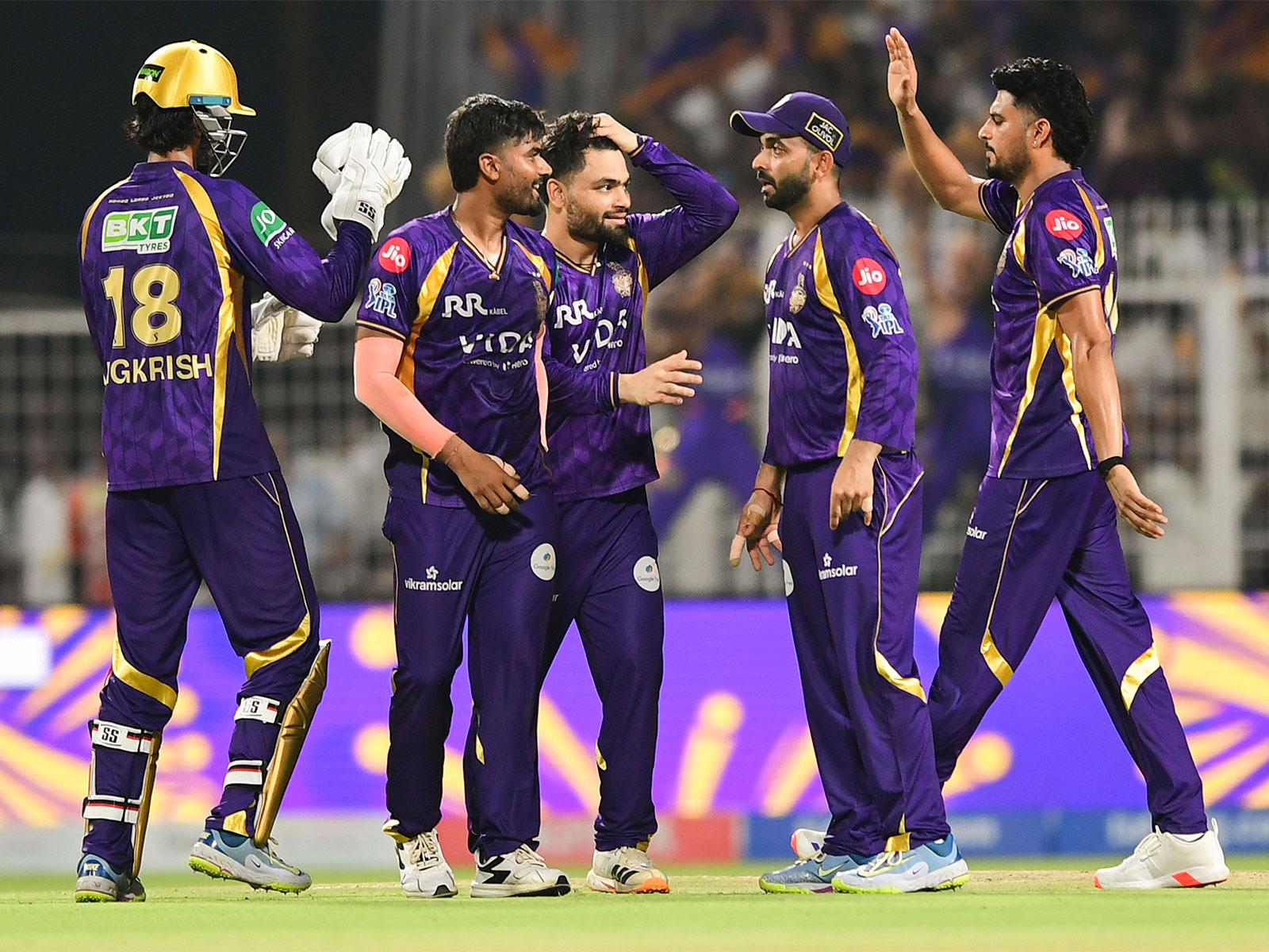 KKR team players (Photo: ANI)